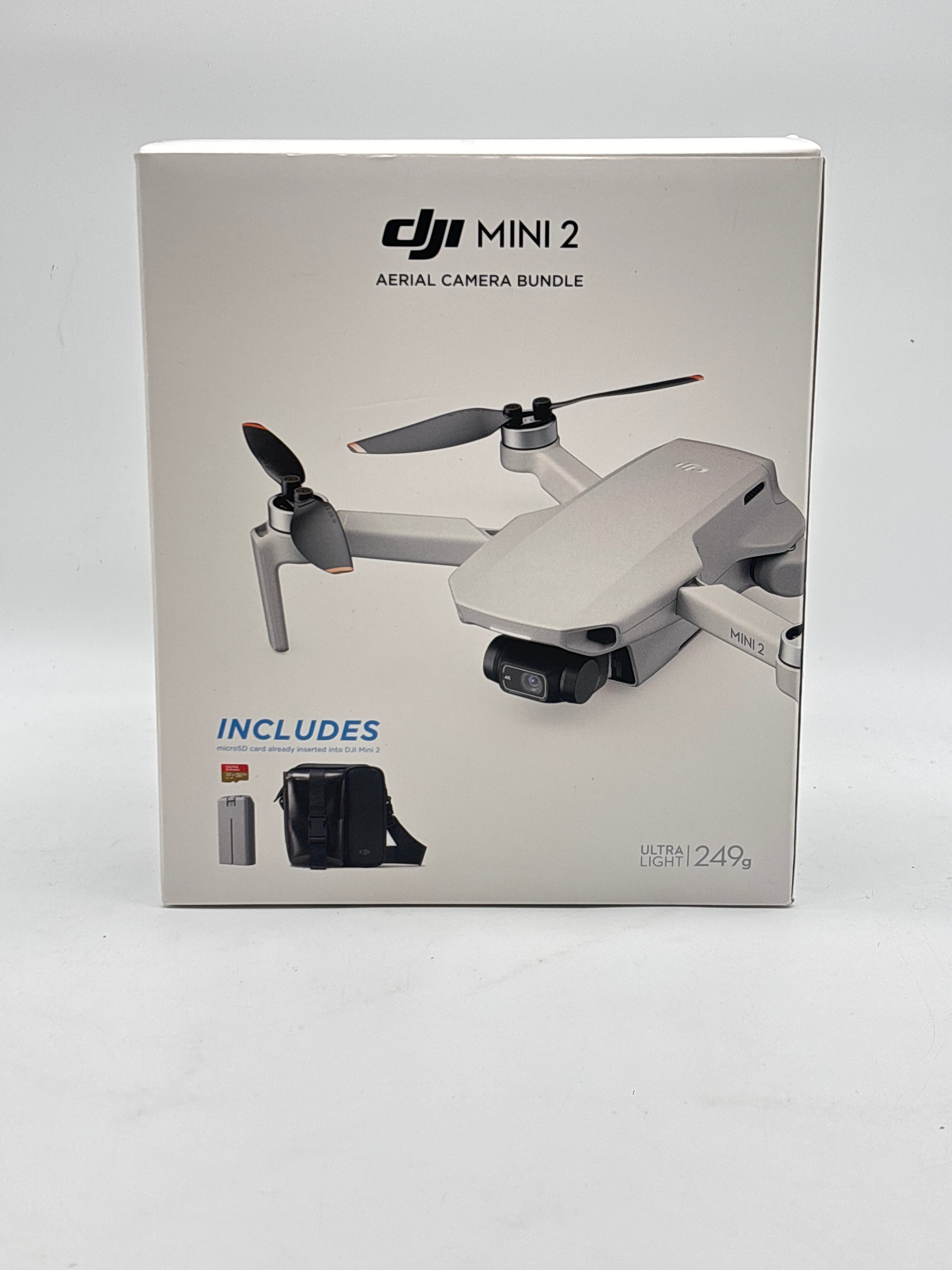 DJI Mini 2 2020 White Ready to Fly Drone 4K HD Video Recording - New Open Box