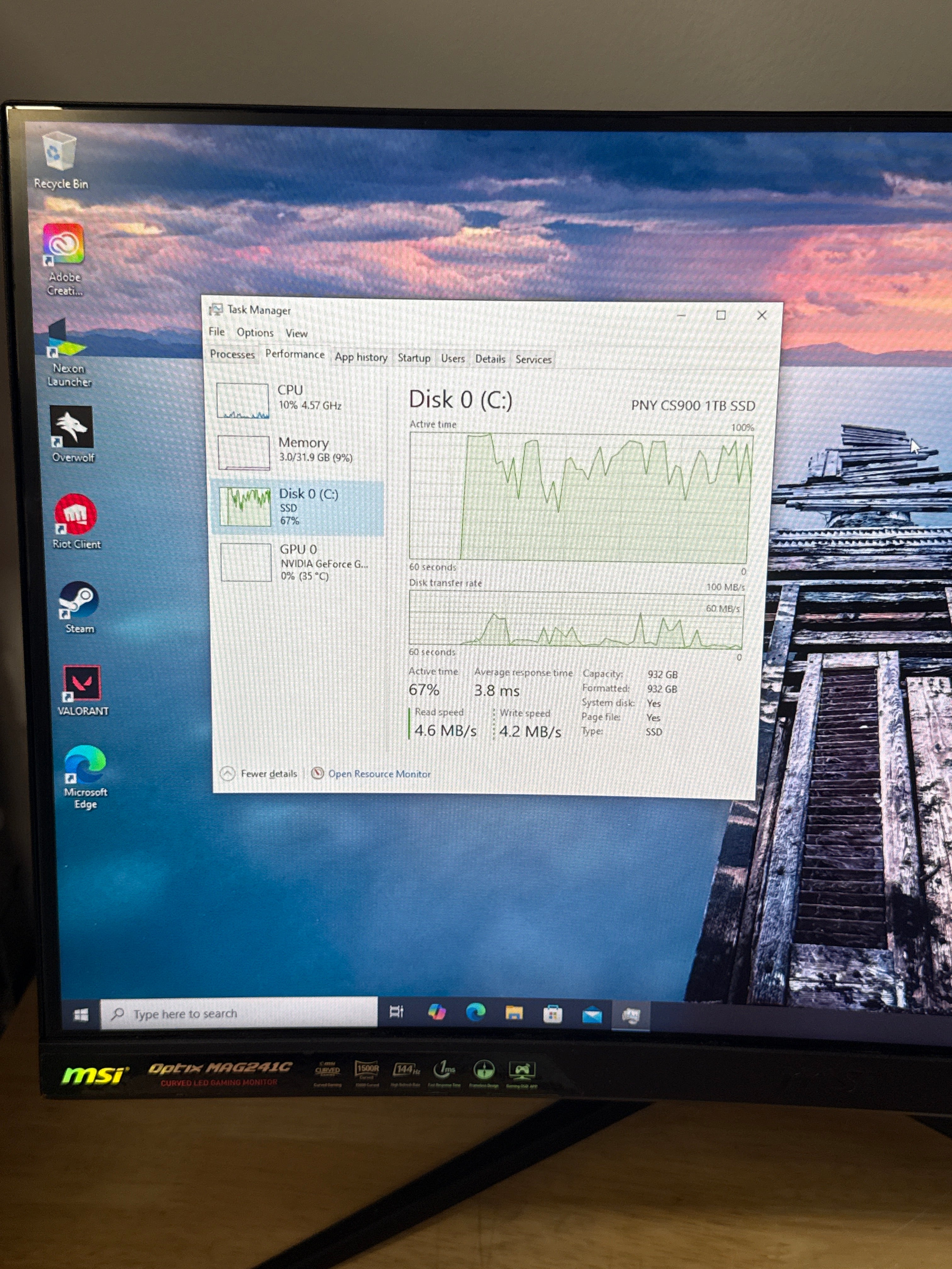 Custom Desktop PC i7-6700K 32GB RAM 1TB SSD GTX 1060