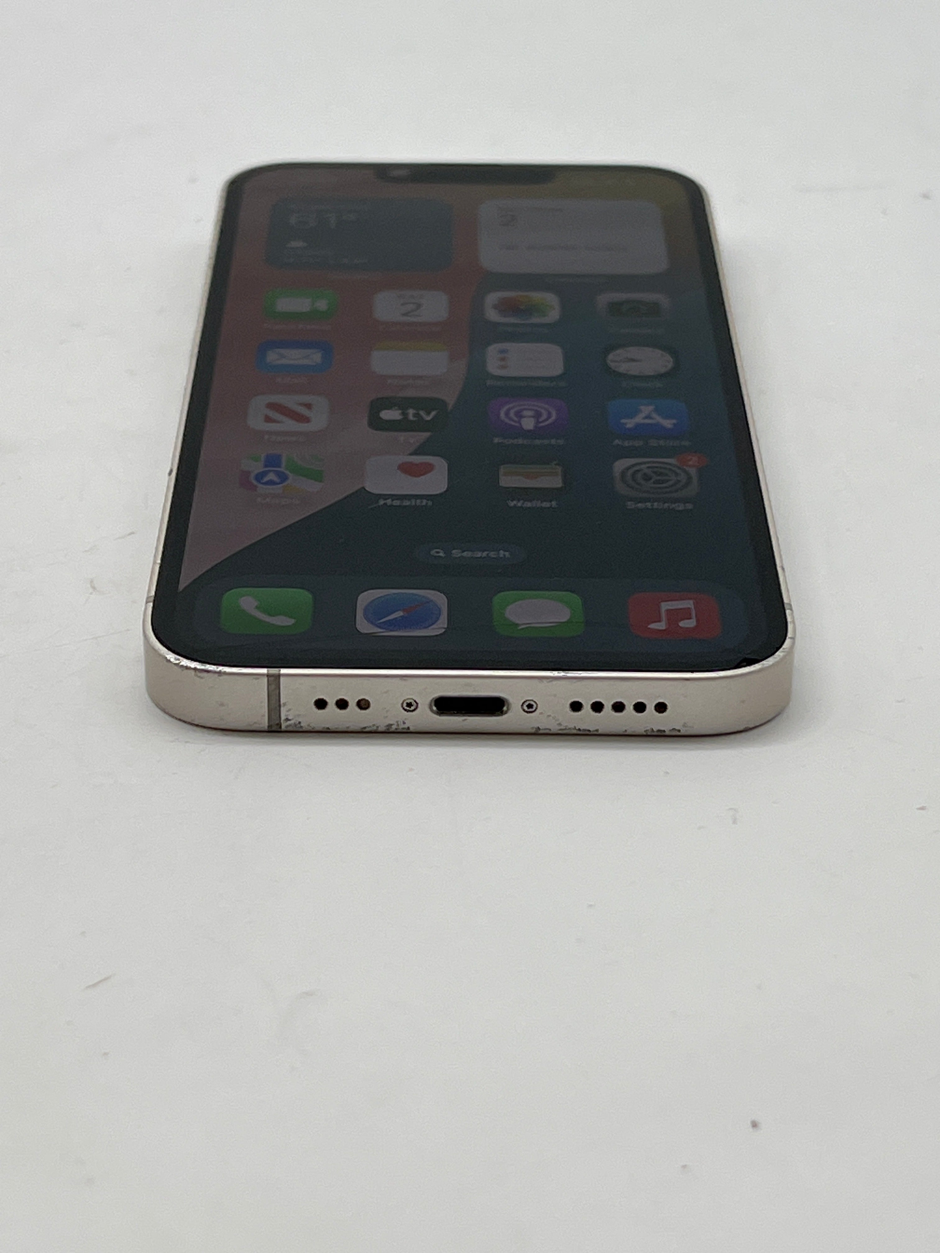 ATT Apple iPhone 14 256GB Starlight - For Parts Cracked Back