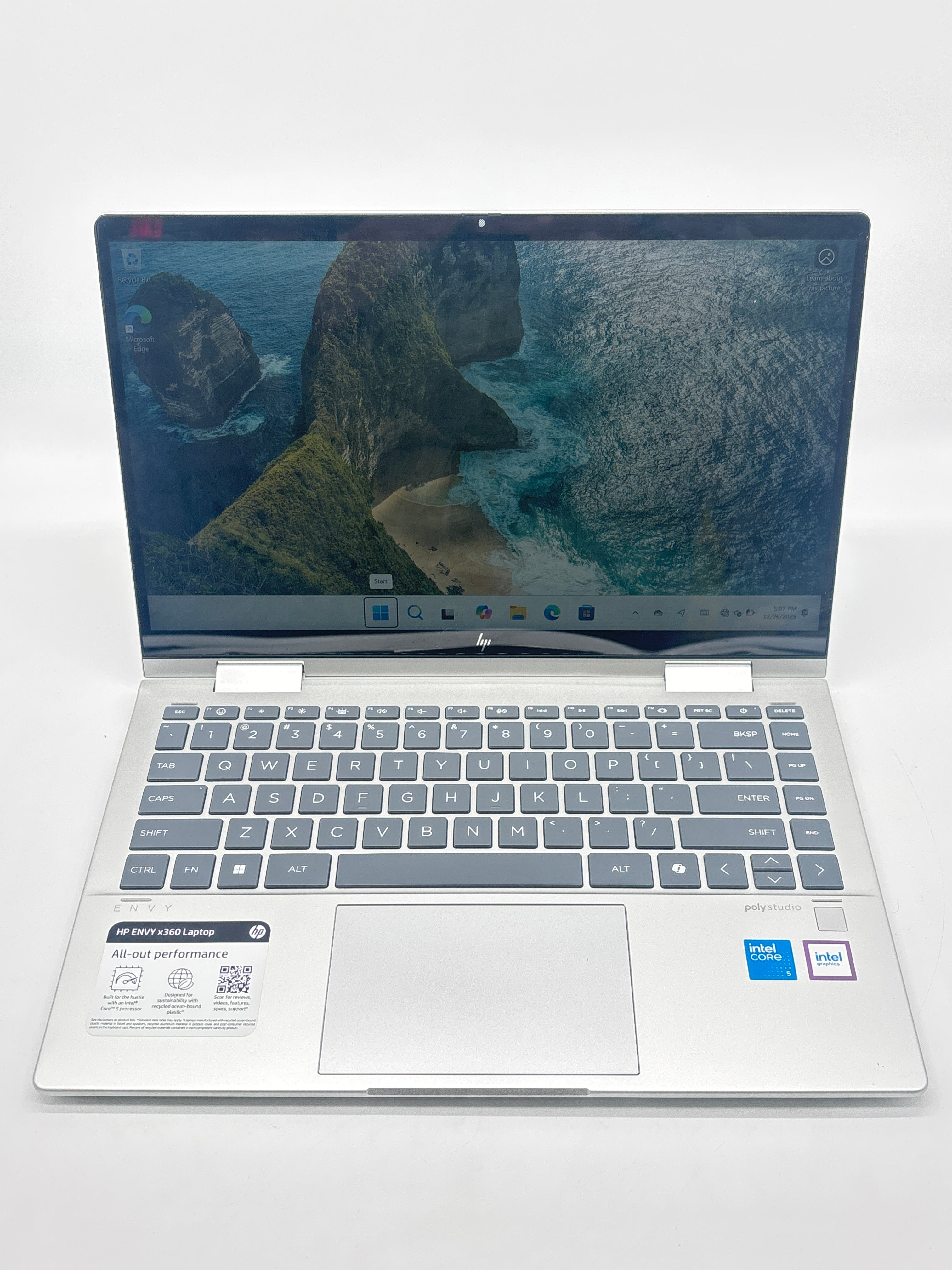 HP Envy x360 i5 8GB RAM 512GB SSD Silver - For Parts (Read DESC)