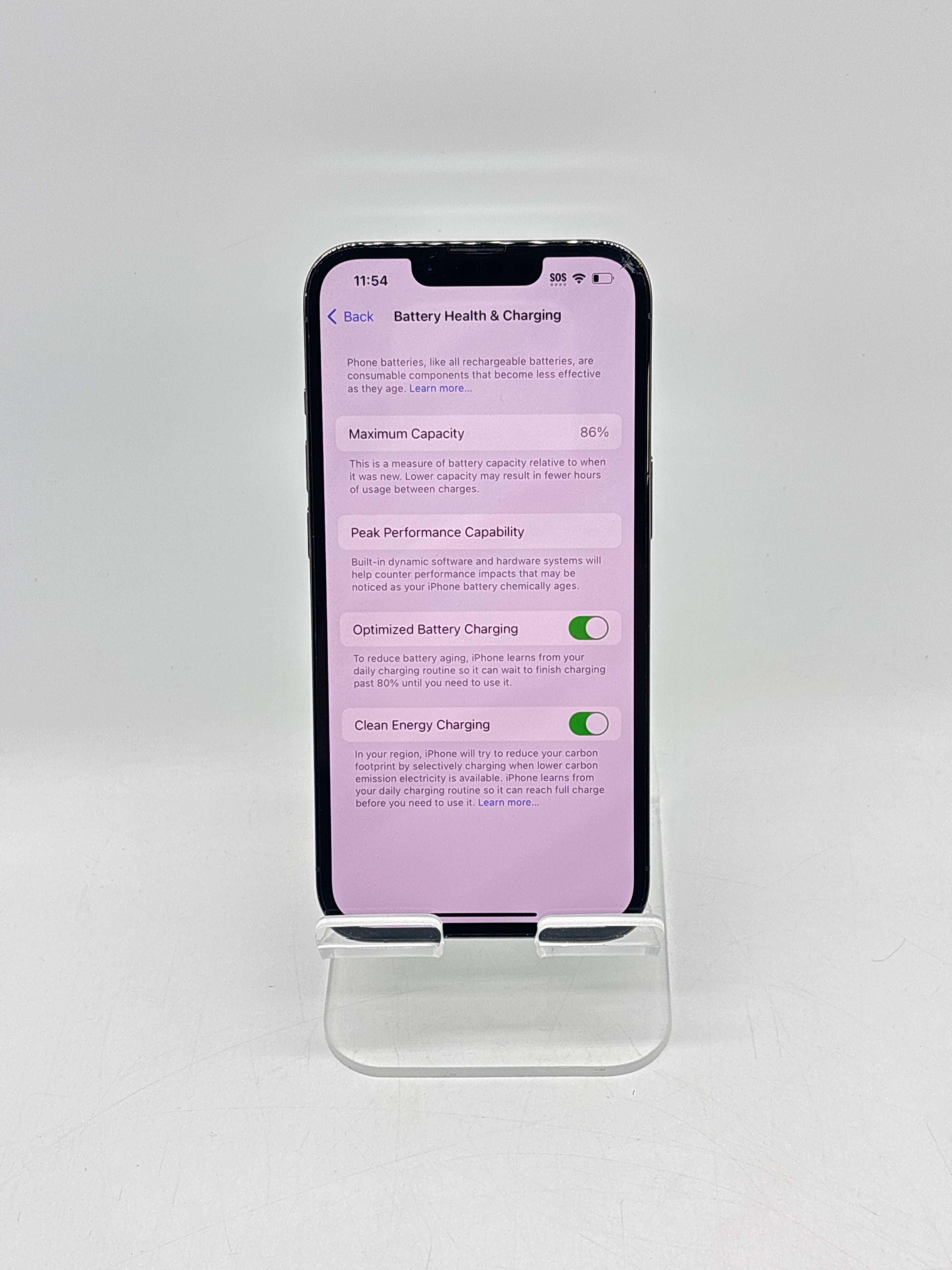 Apple iPhone 13 Pro 6.1 in 128 GB Green Unlocked - Crack on Screen