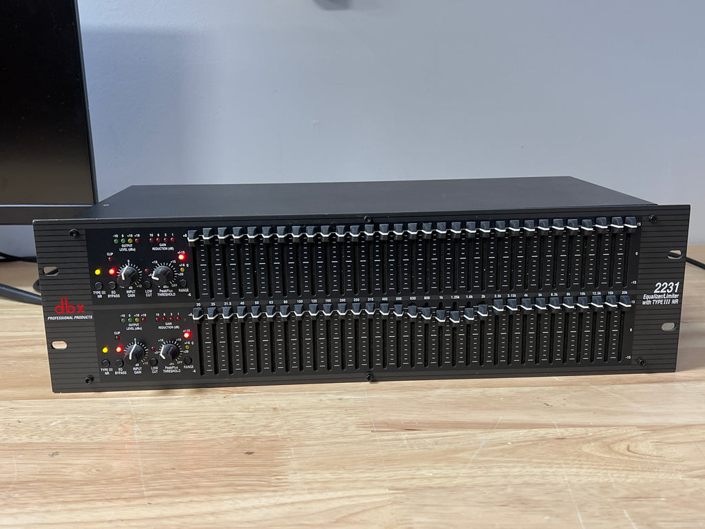 DBX 2231 Equalizer 31-Band Dual-Channel Professional Audio Device Black