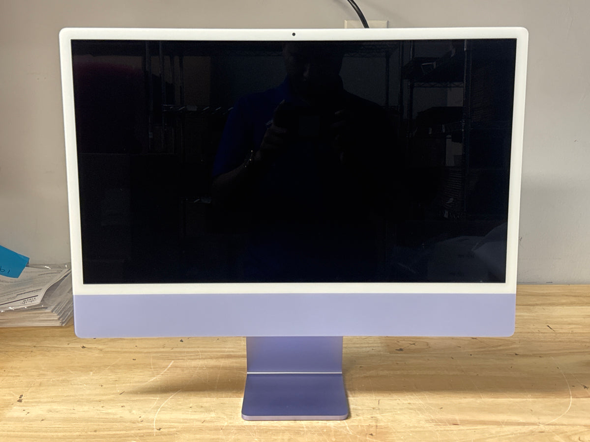 Apple iMac 24" M1 7-Core 8GB RAM 256GB SSD Purple - Used