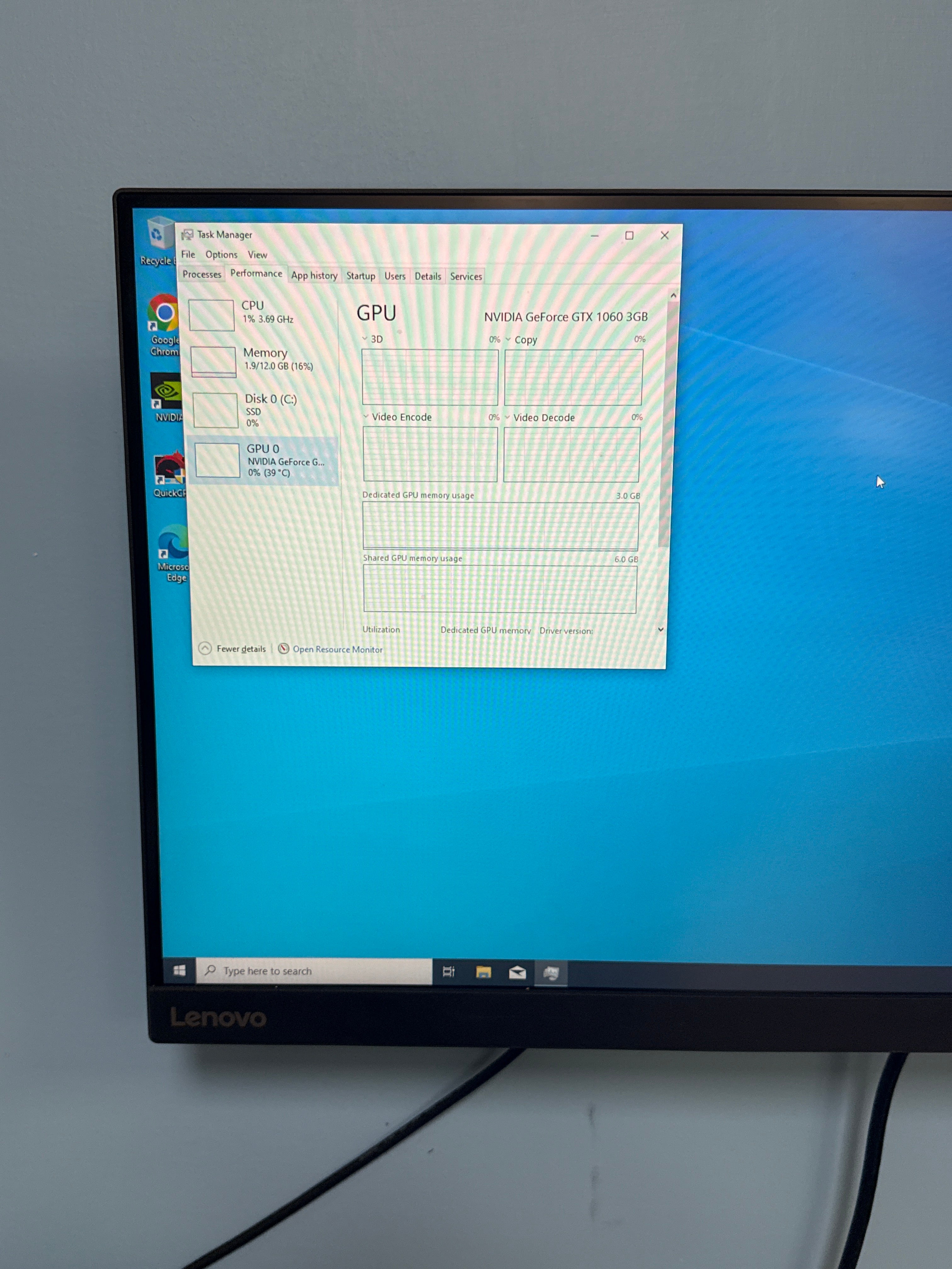 Dell OptiPlex 3020 i5-4590 12GB RAM 512GB SSD GTX 1060