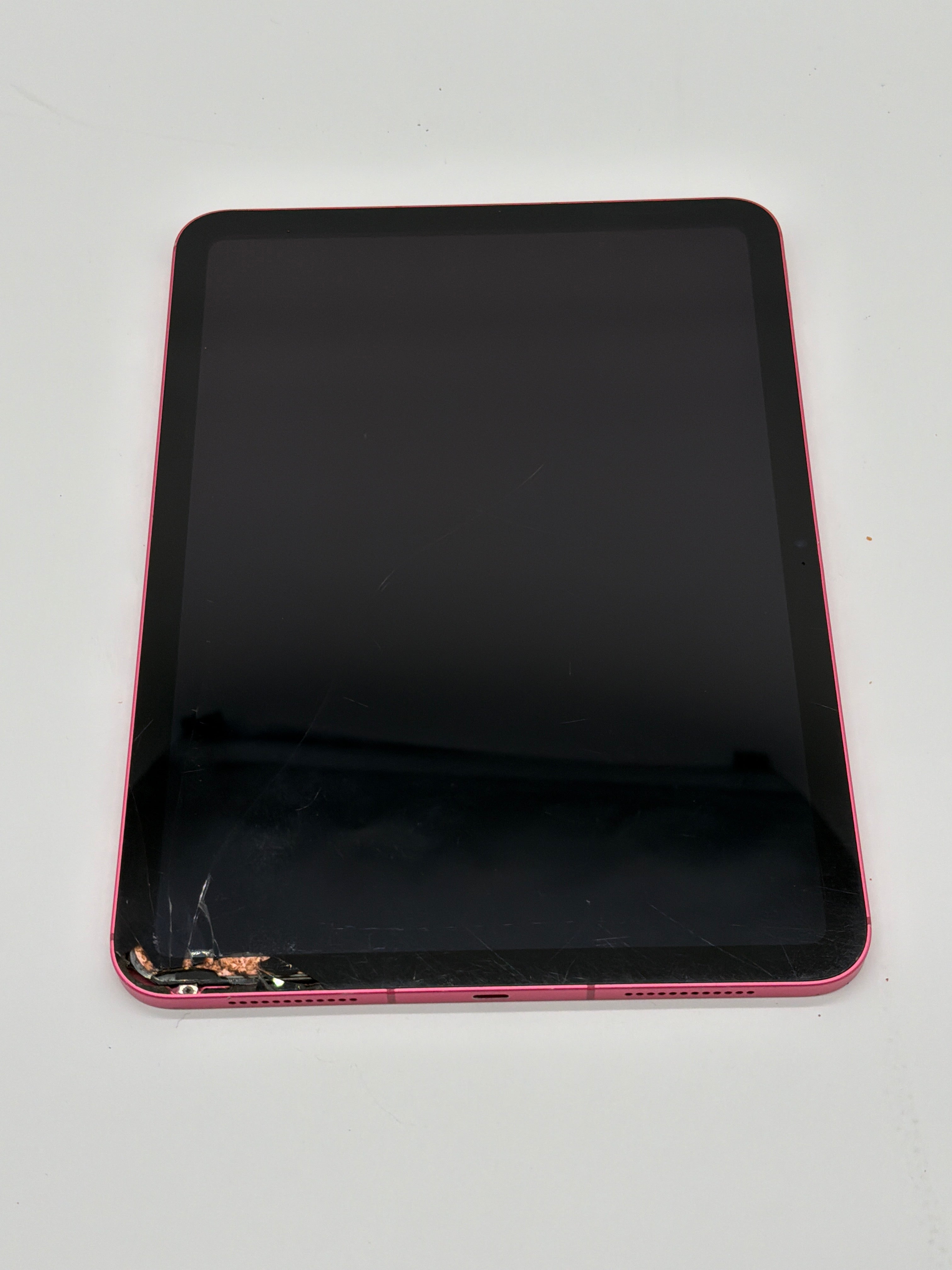 ATNT Apple iPad 10th gen 10.9" A2757 64GB Wi-Fi + Cellular Pink Cracked Screen/LCD