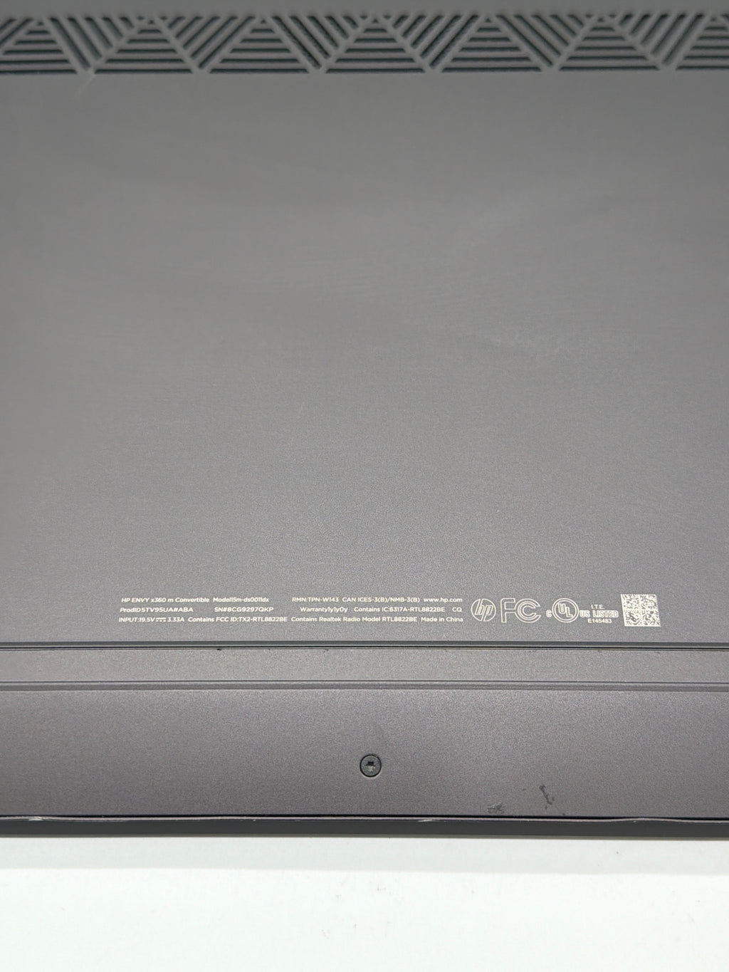 HP ENVY X360 AMD Ryzen 5 3500U 8GB RAM 256GB - For Parts (Bad Display, No OS)