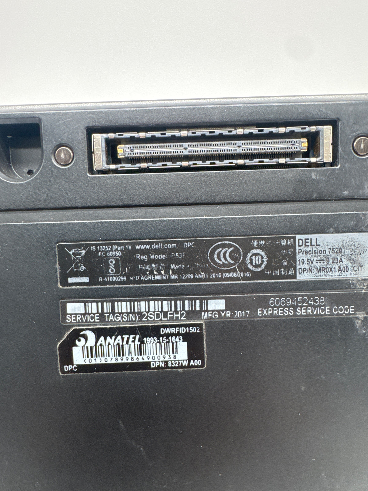 Dell Precision 7520 Core i7 7820HQ 16GB RAM 512GB SSD Quadro M2200 - Used