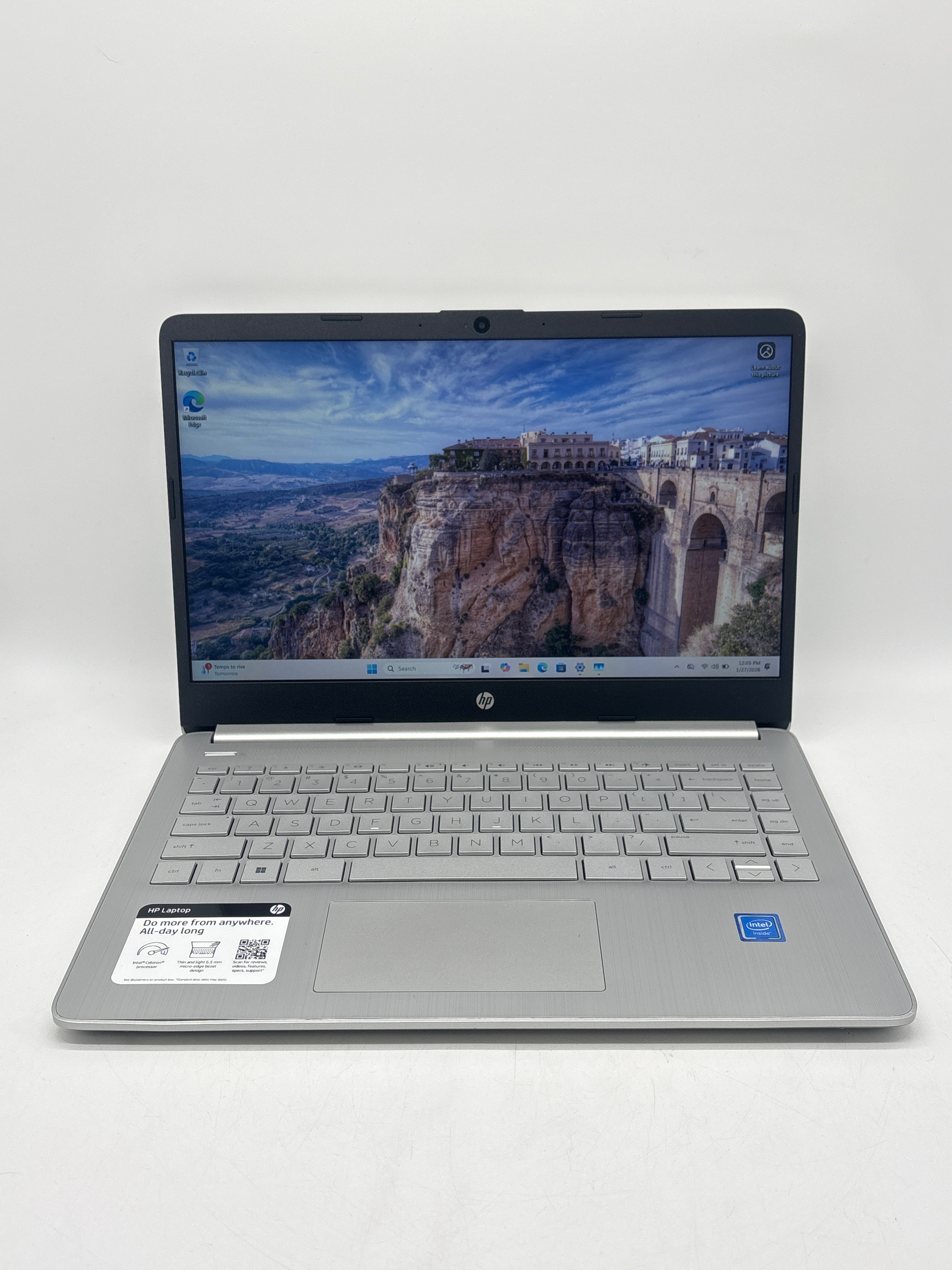 HP 14-dq0760dx 14 inch Celeron N4120 16GB RAM 128GB Silver Laptop