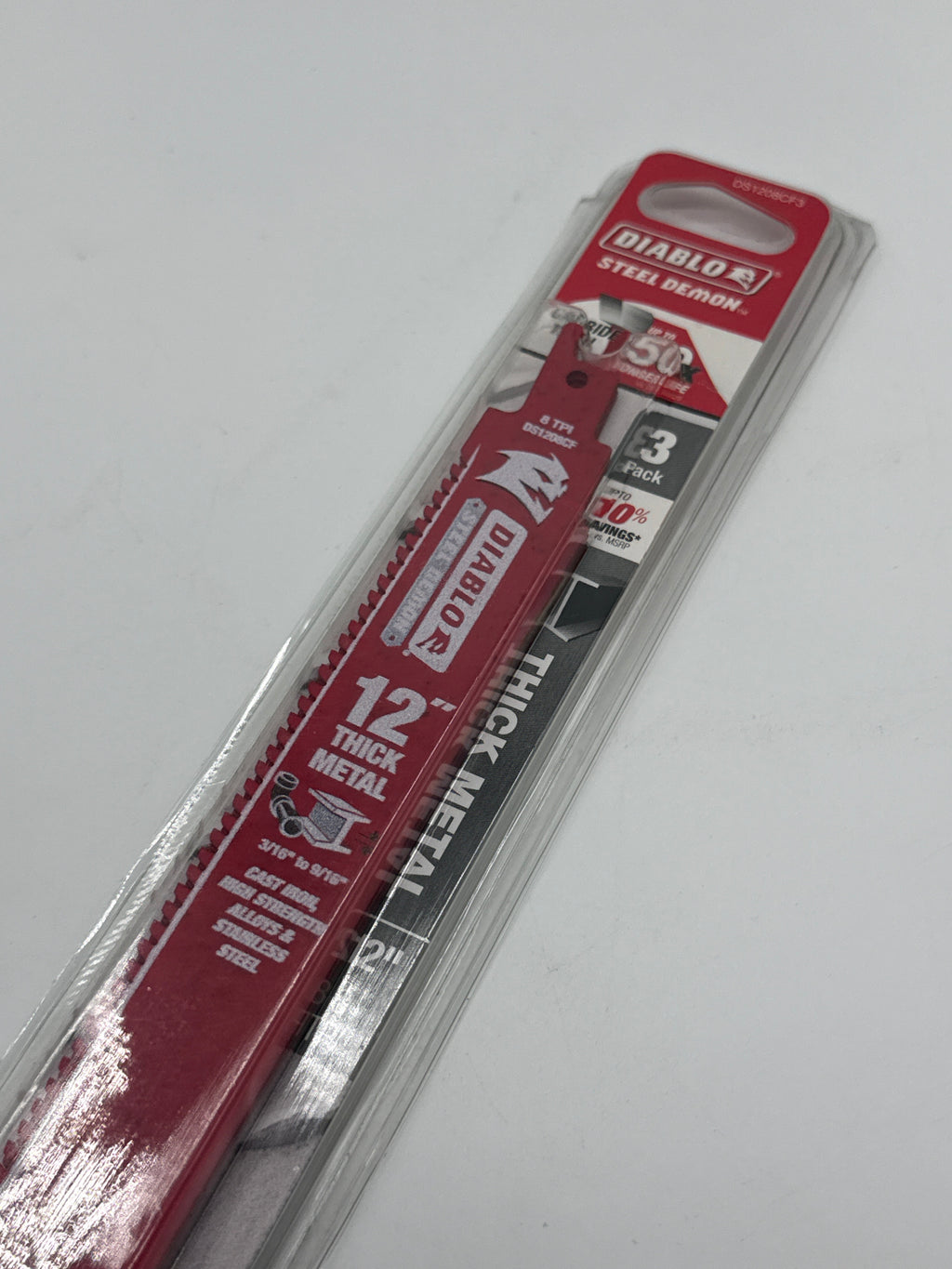 Diablo DS1208CF3 Reciprocating Saw Blade - 3 Pack Total 6 Blades