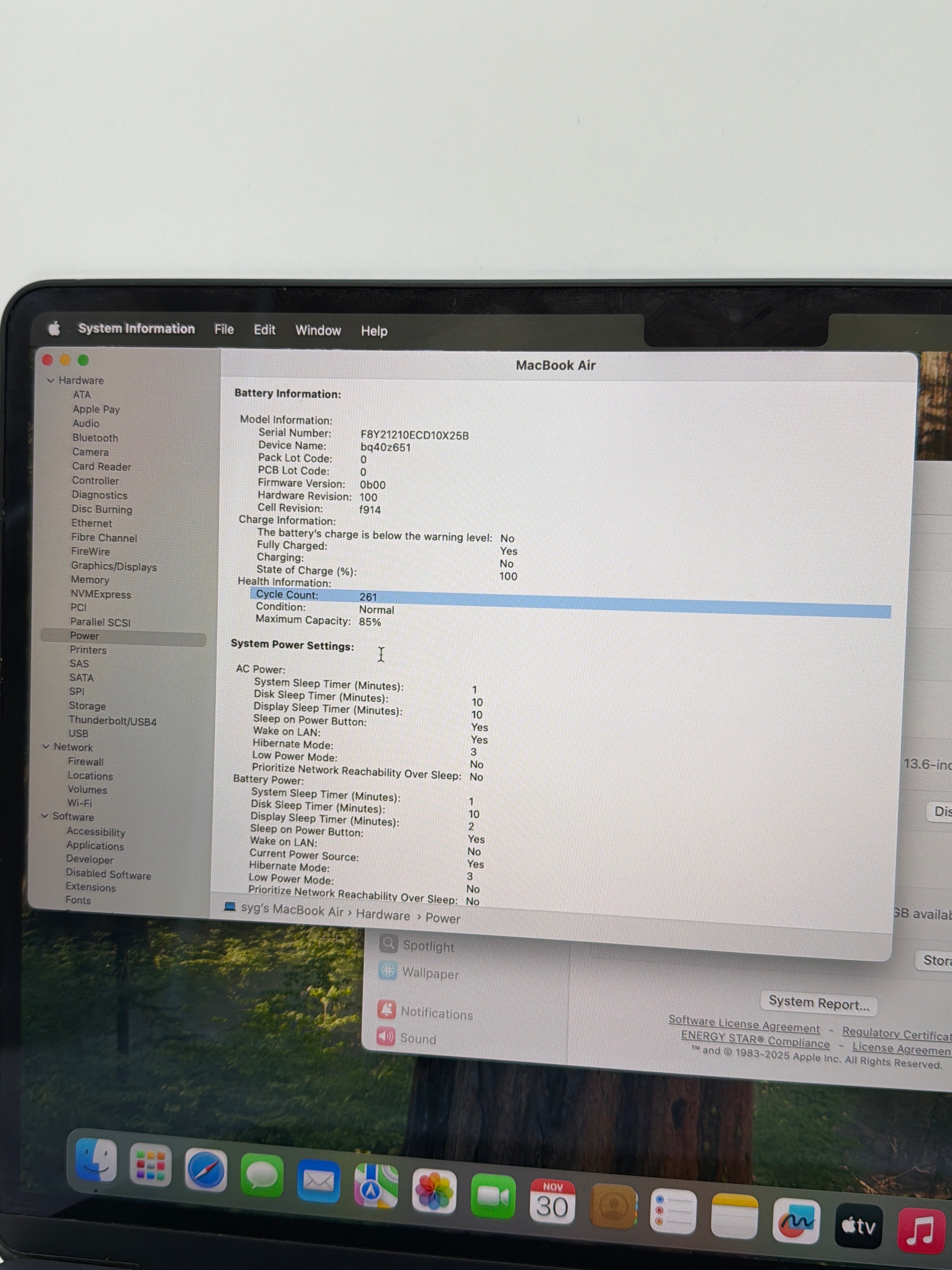 Apple MacBook Air 13" M2 A2681 2022 Midnight 8GB RAM 256GB SSD