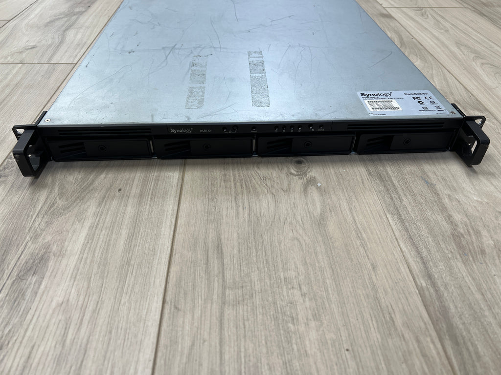 Synology RS815+ 4-Bay Rackmount NAS 12TB External Drive Silver