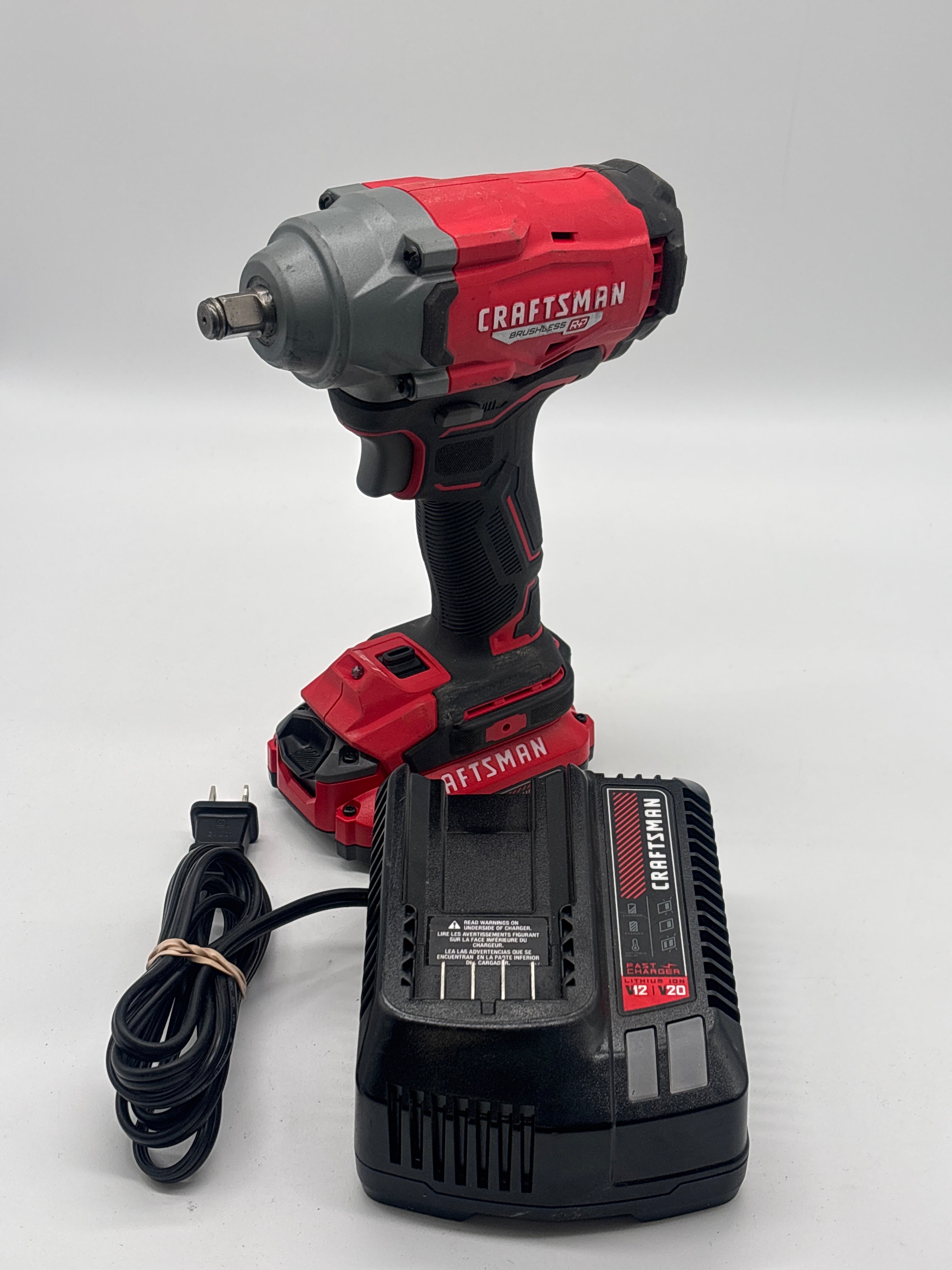 Craftsman CMCF921 20V Brushless RP™ 1/2-Inch Mid-Torque Impact Wrench w/Charger - Used