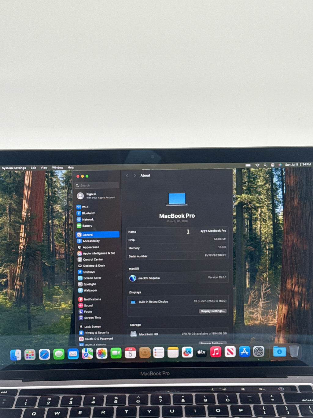 Apple MacBook Pro 13" A2338 M1 16GB RAM 1TB SSD Tested