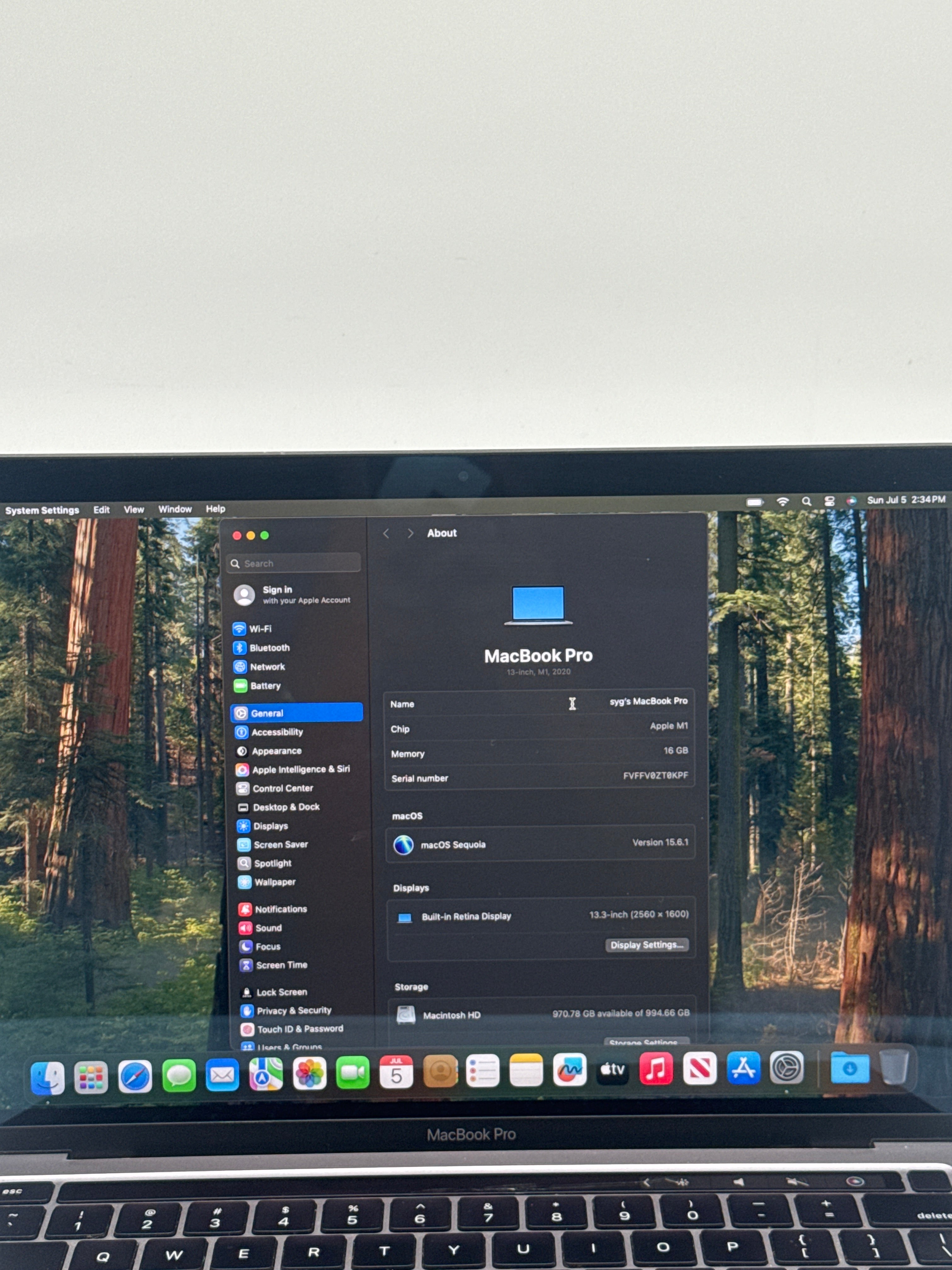 Apple MacBook Pro 13" A2338 M1 16GB RAM 1TB SSD Tested