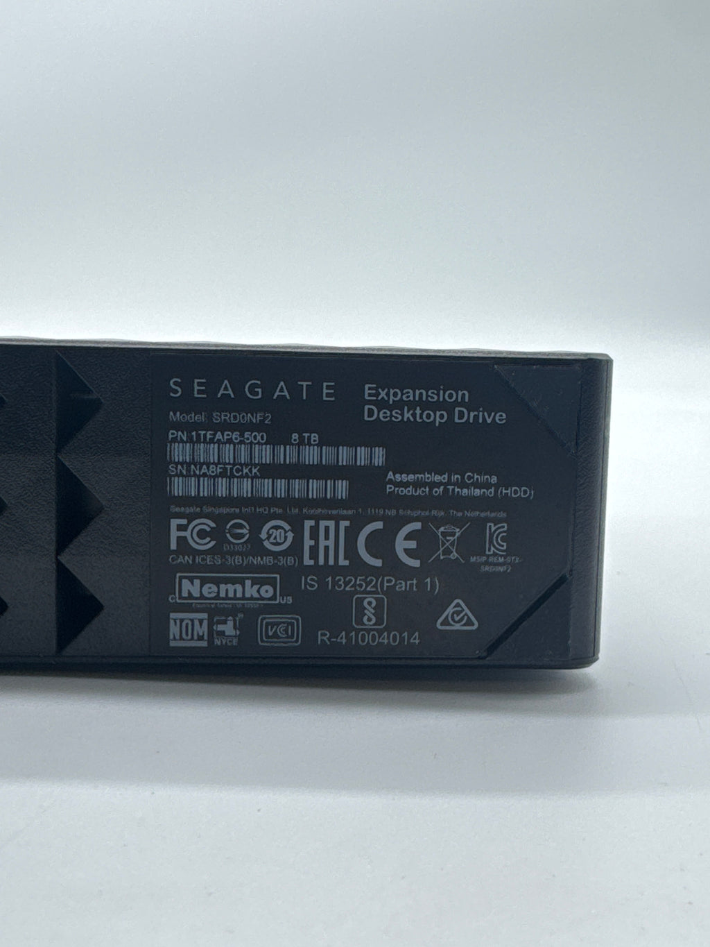 Seagate Expansion Desktop Drive 8TB USB 3.0 Desktop External HDD - Used