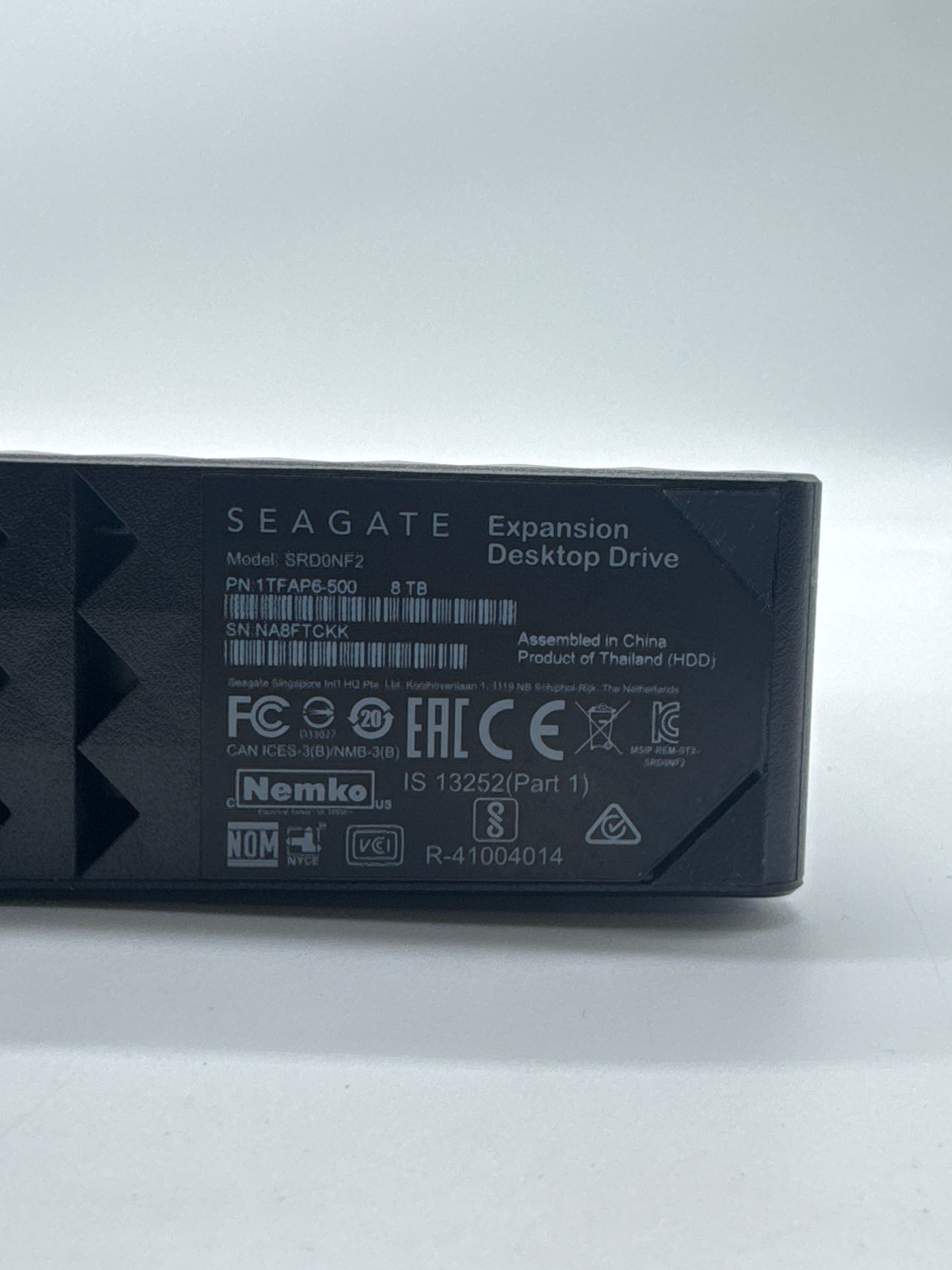 Seagate Expansion Desktop Drive 8TB USB 3.0 Desktop External HDD - Used