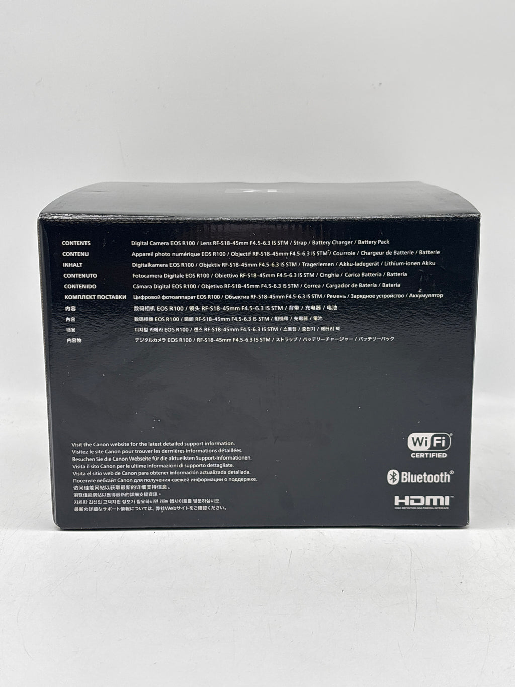 Canon EOS R100 4K Mirrorless Camera Black w/ RF-S18-45mm STM Lens - New In Box