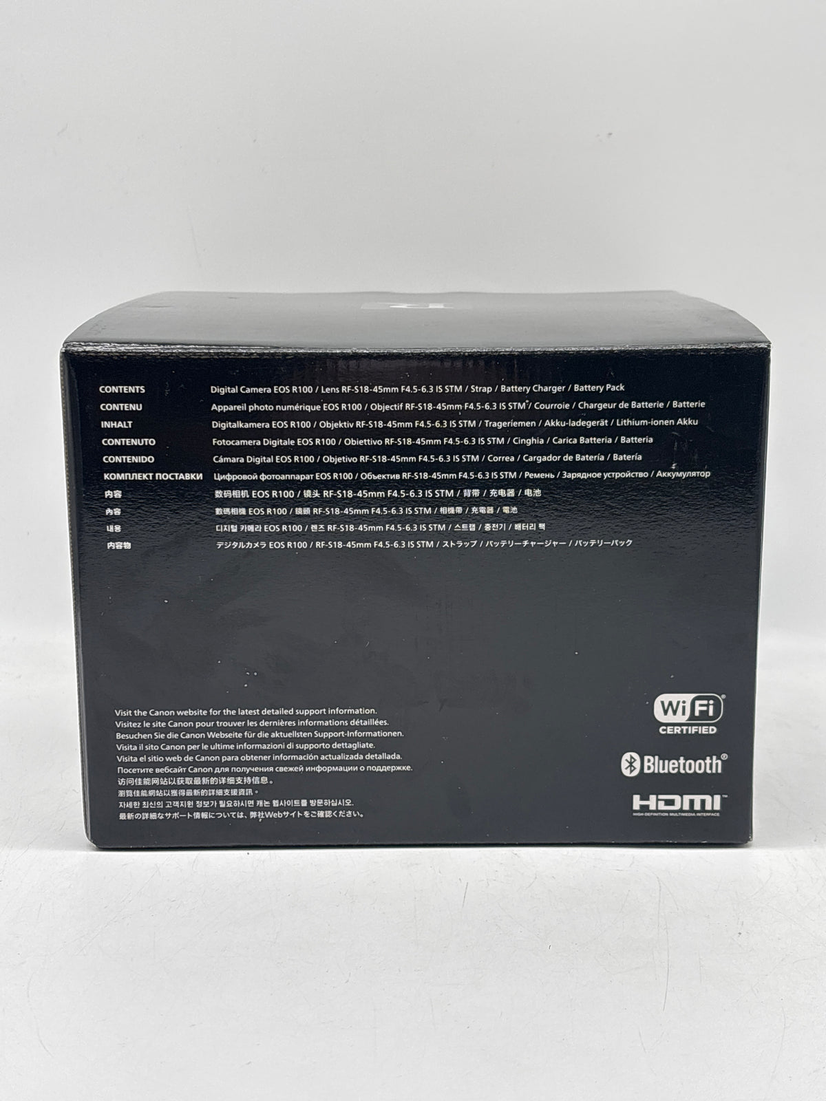 Canon EOS R100 4K Mirrorless Camera Black w/ RF-S18-45mm STM Lens - New In Box