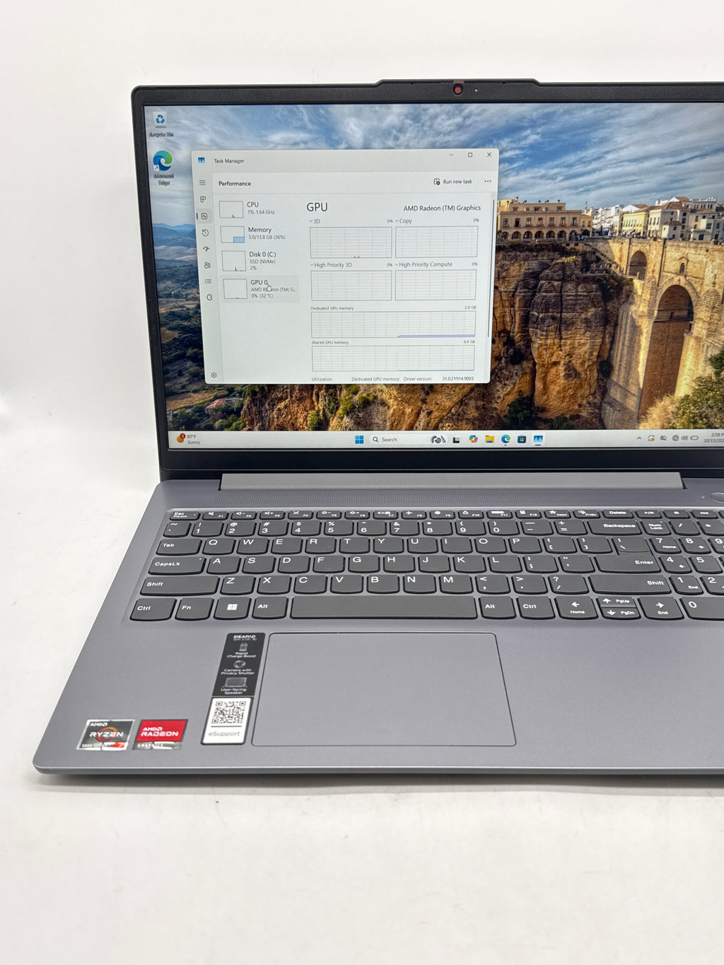 Lenovo IdeaPad Slim 3 15ABR8 Ryzen 7 5825U 16GB RAM 512GB SSD Gray - Used