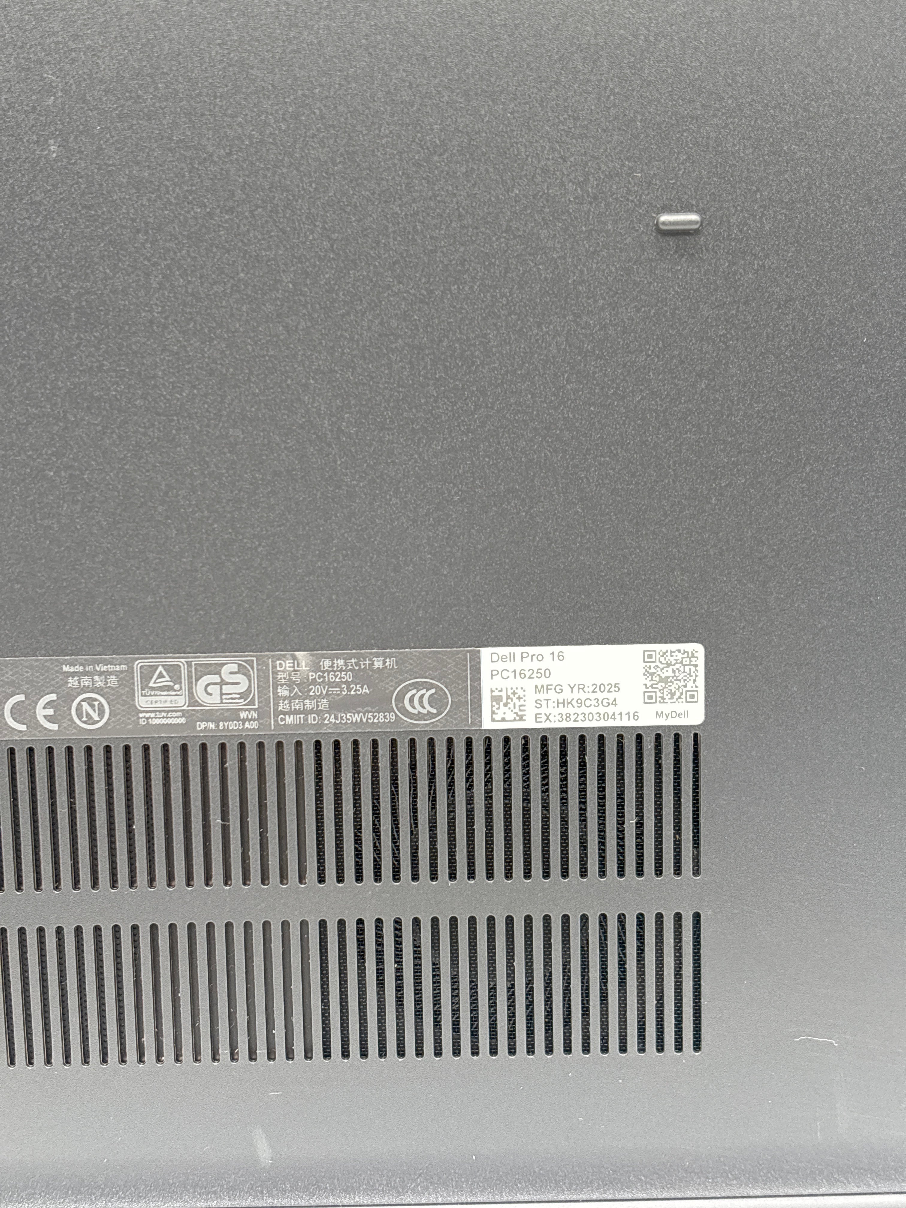 Dell Pro 16 PC16250 Core 7 150U 16GB RAM 512GB SSD - Warranty