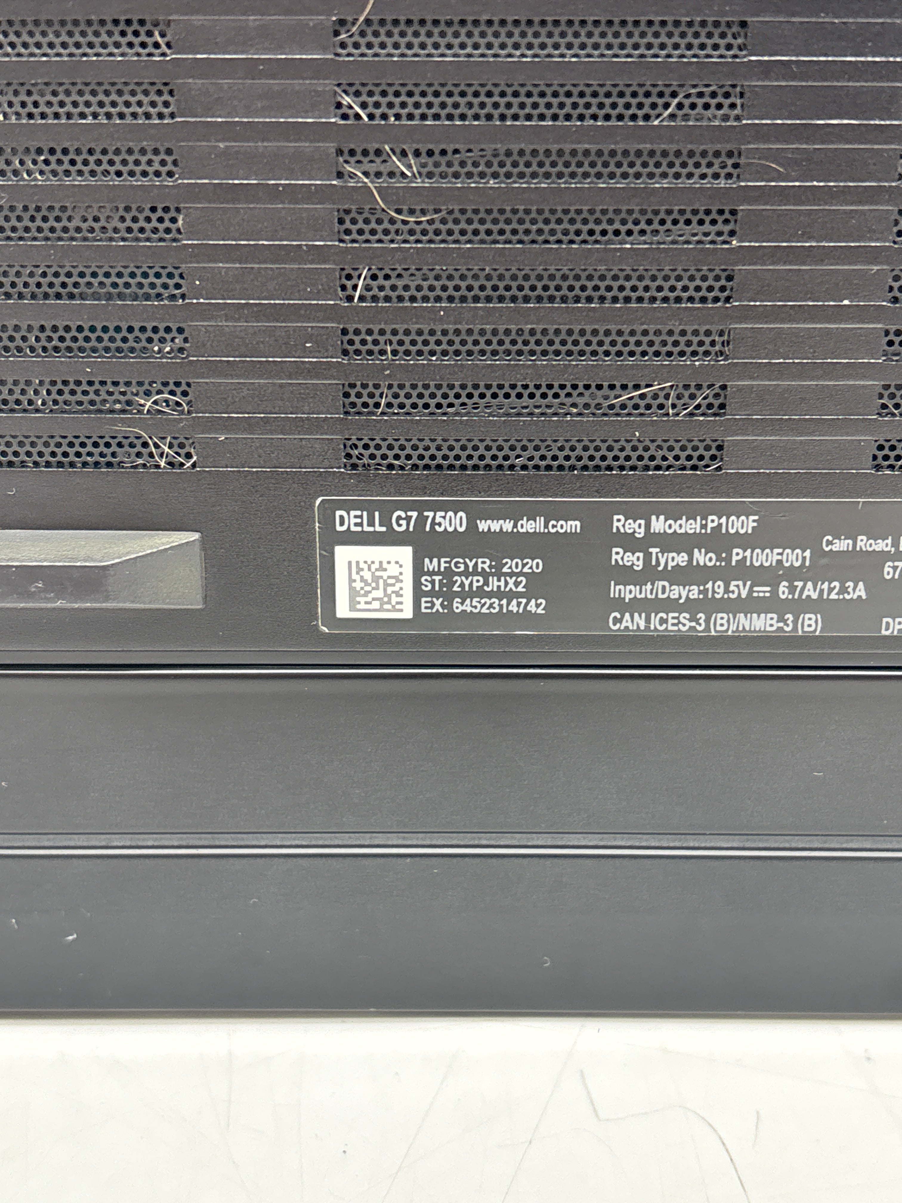 Dell G7 7500 15" Intel Core i7-10750H 16GB RAM 1TB SSD - For Parts