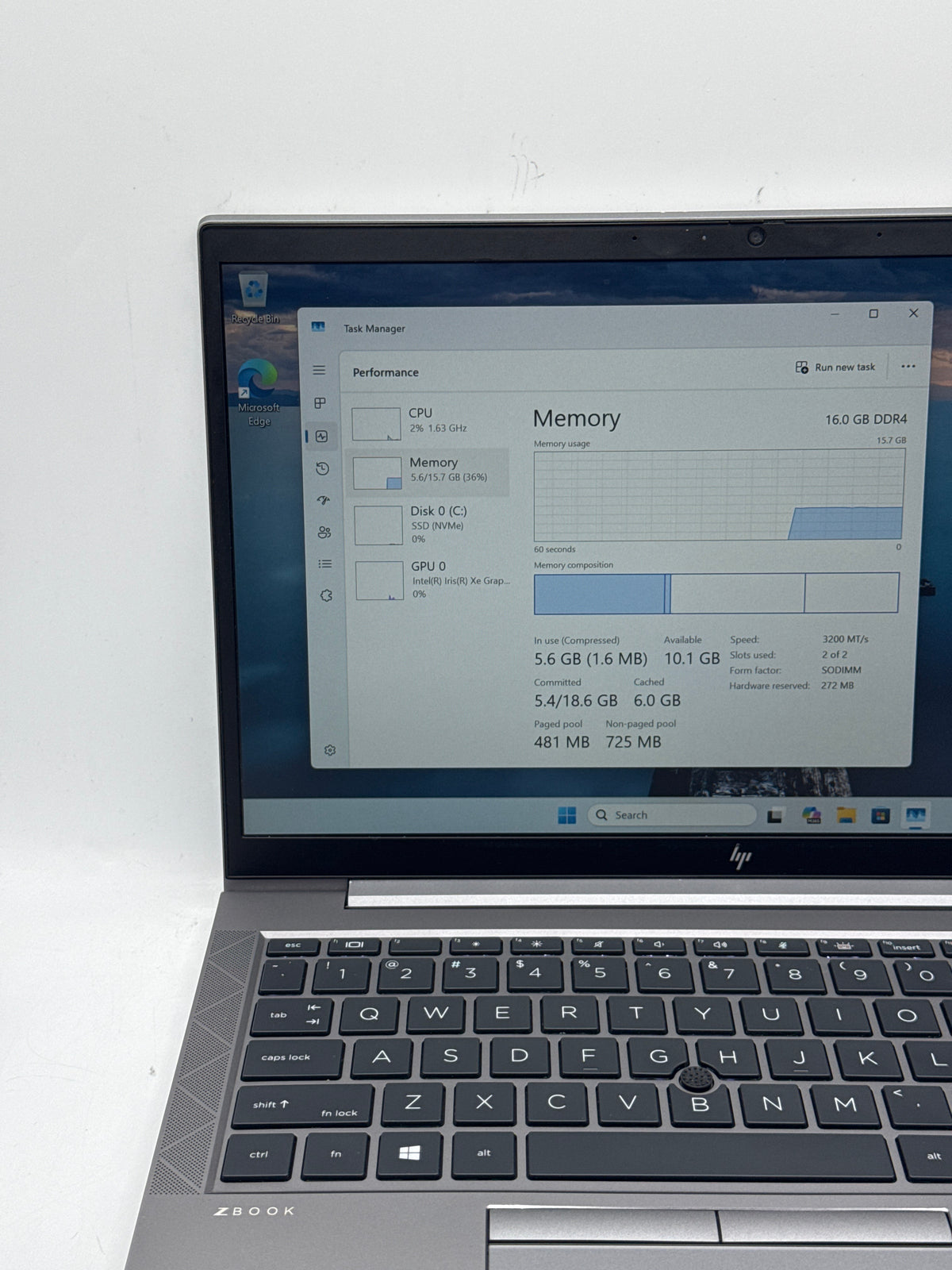 HP ZBook Firefly 14 G8 14" Intel Core i5-1135G7 16GB RAM 256GB SSD - READ