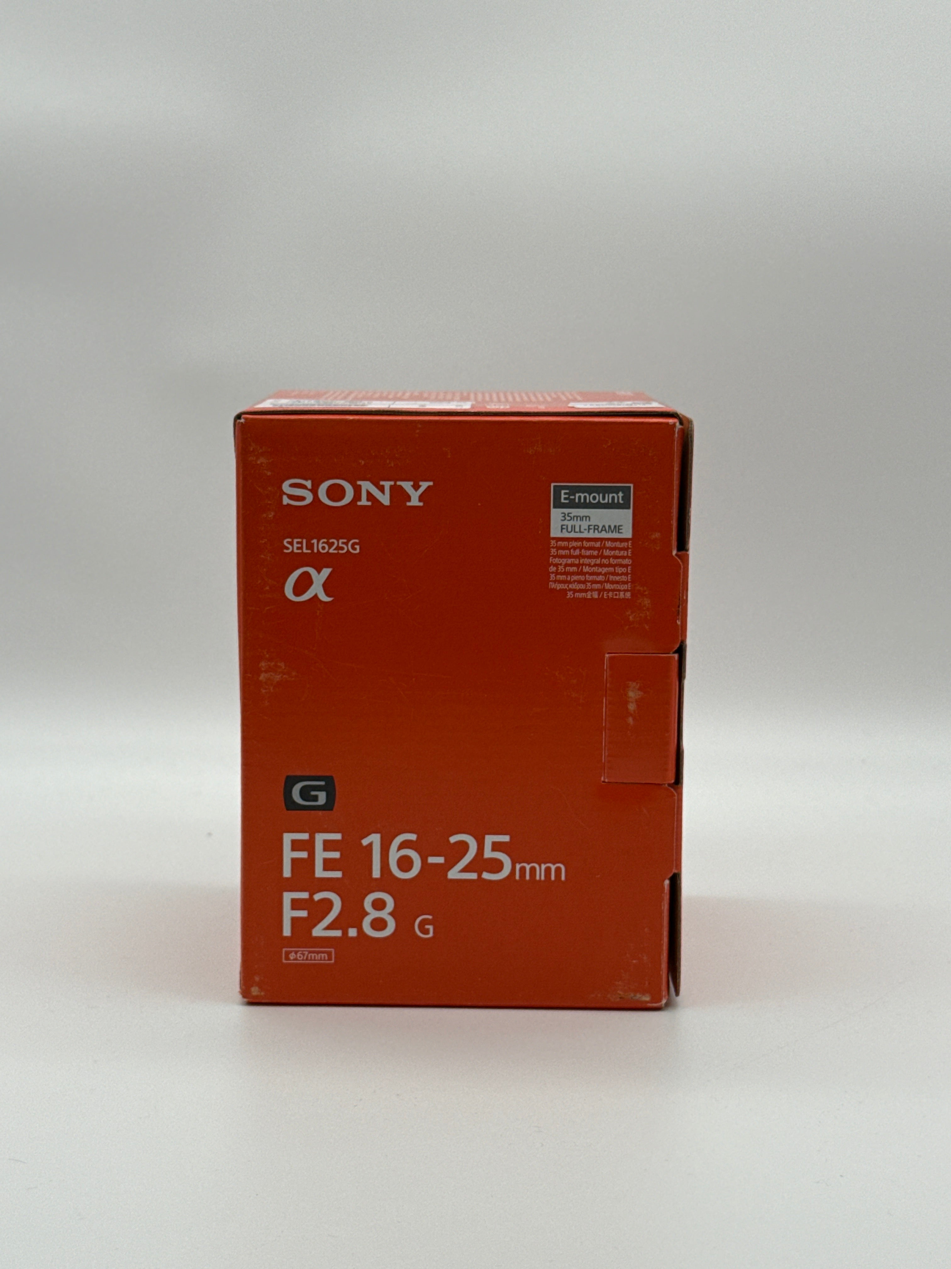 Sony FE 16-25mm f/2.8 G SEL1625G Wide Angle Zoom Sony E Mount - New