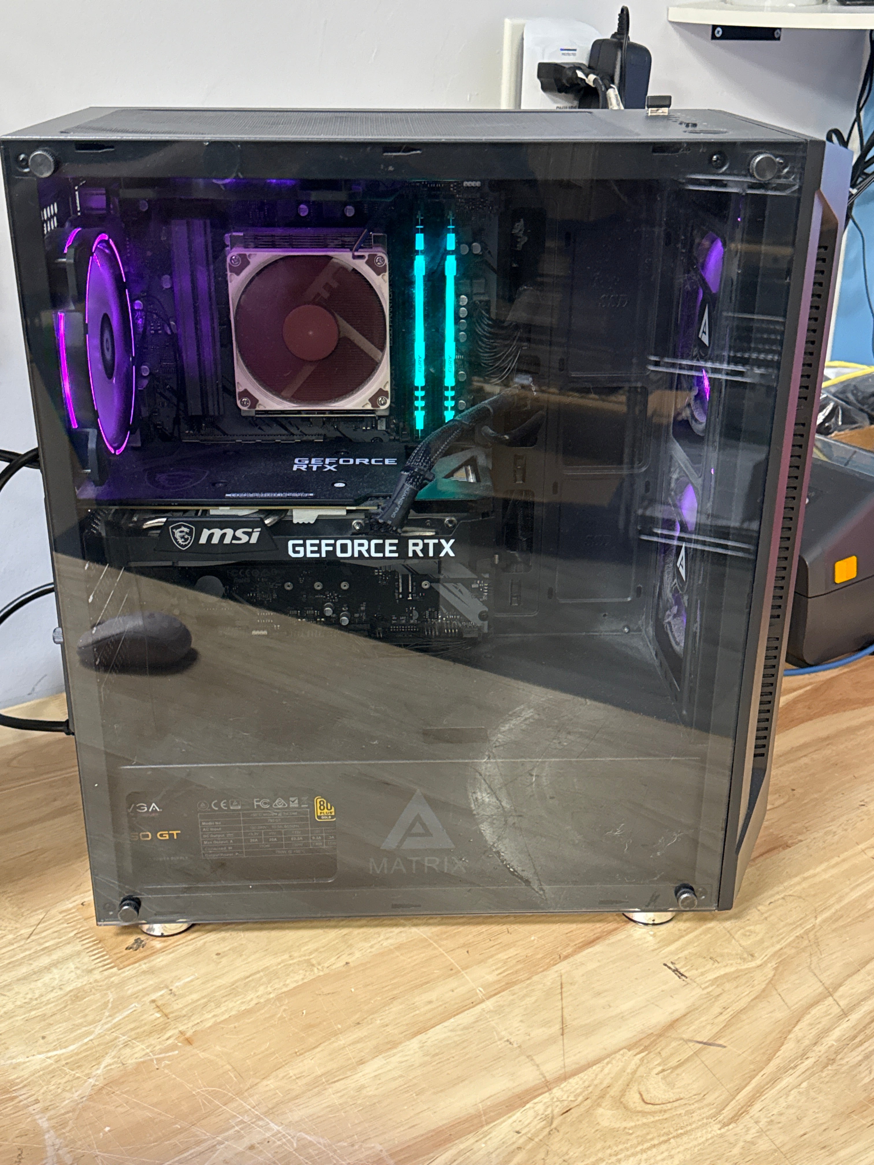 Custom Desktop Ryzen 7 5800X 16GB RAM 1TB SSD 4TB HDD RTX 3060 Ti - Used