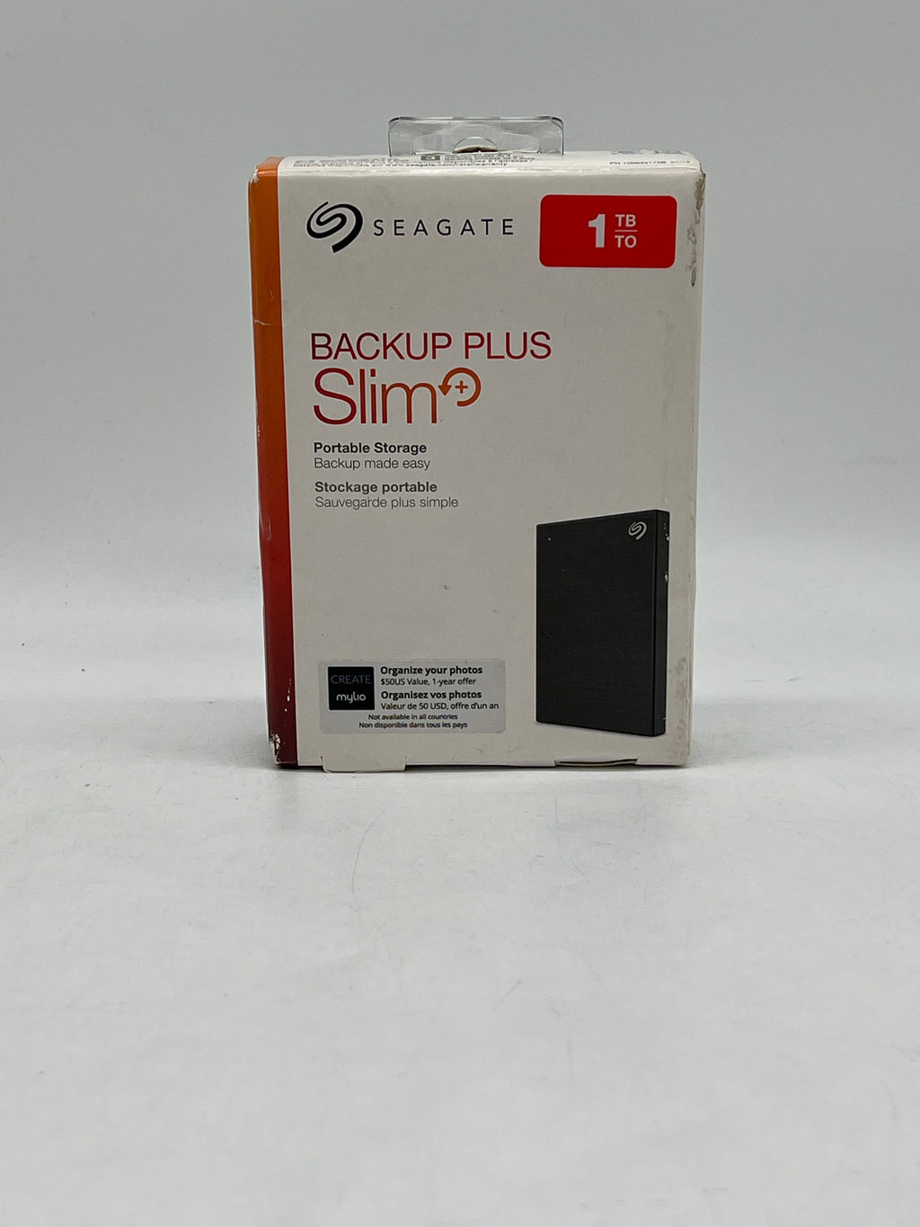 Seagate Backup Plus Slim 1TB External Hard Drive - New