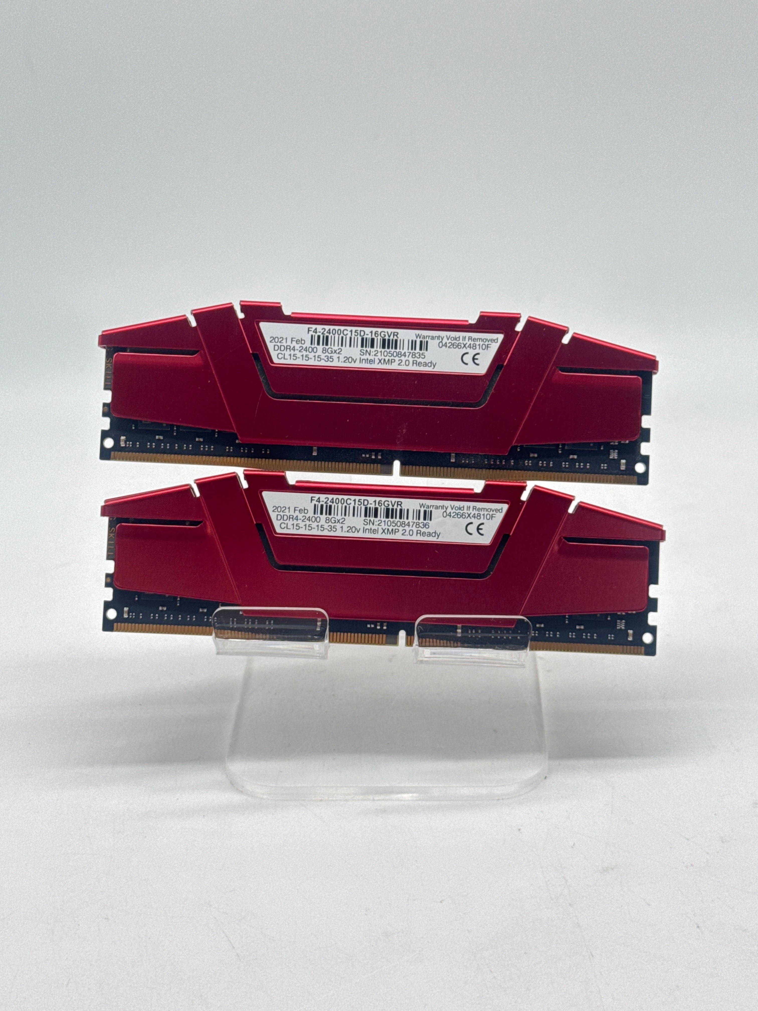 G.SKILL Ripjaws V 16GB 2x8GB DDR4-2400 F4-2400C15D-16GVR