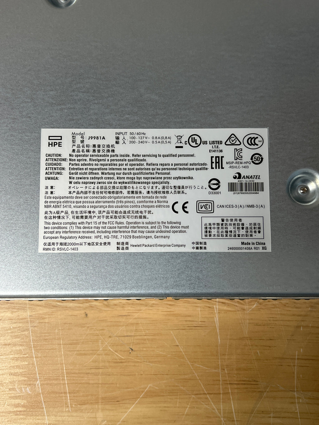 HP J9981A 48-Port Gigabit Managed Switch - New Open Box