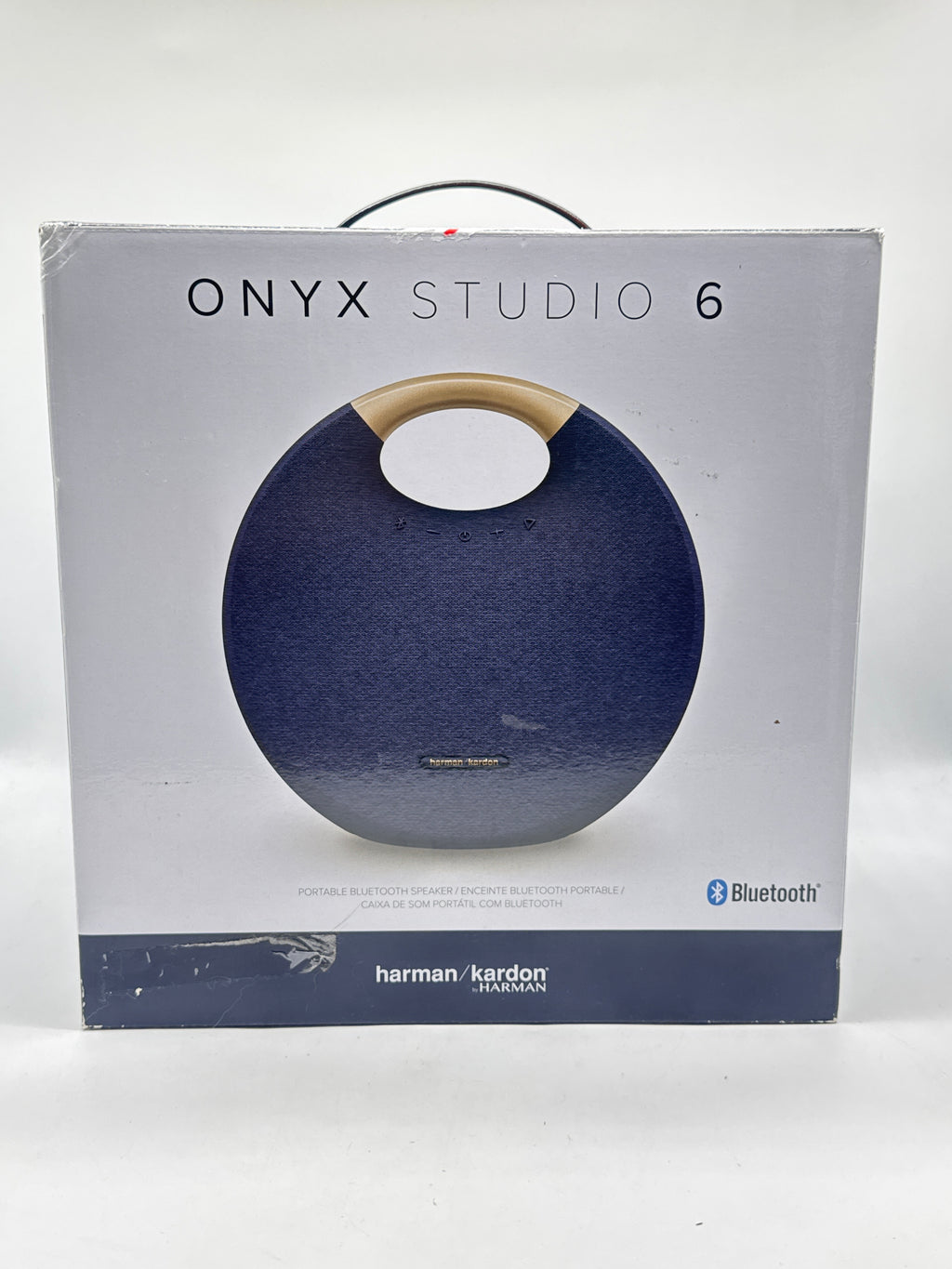 Harman Kardon Onyx Studio 6 Portable Bluetooth Speaker Blue - Used