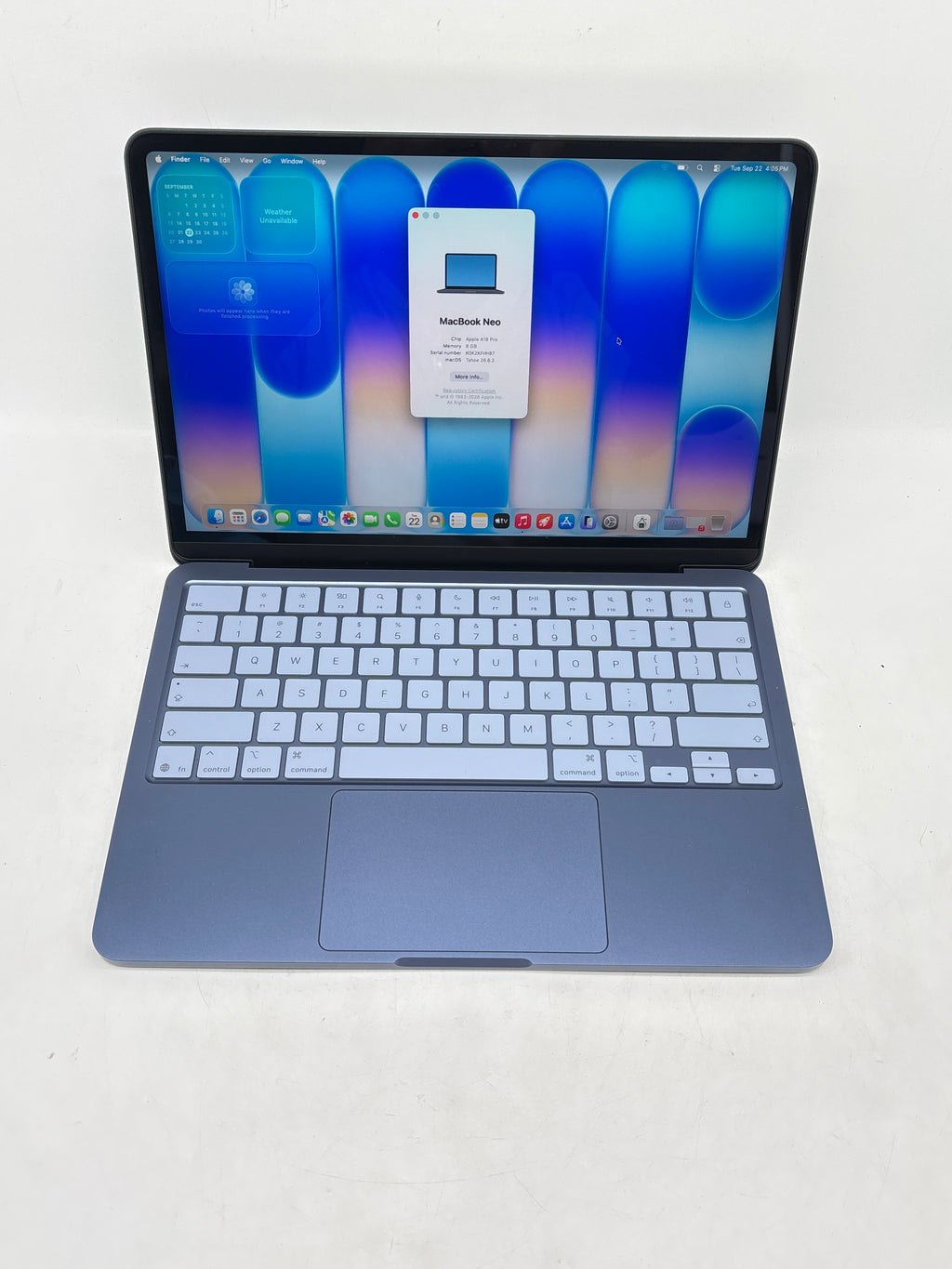 Apple MacBook NEO A3404 13" Apple A18 Pro 8GB RAM 256GB SSD Blue - Used