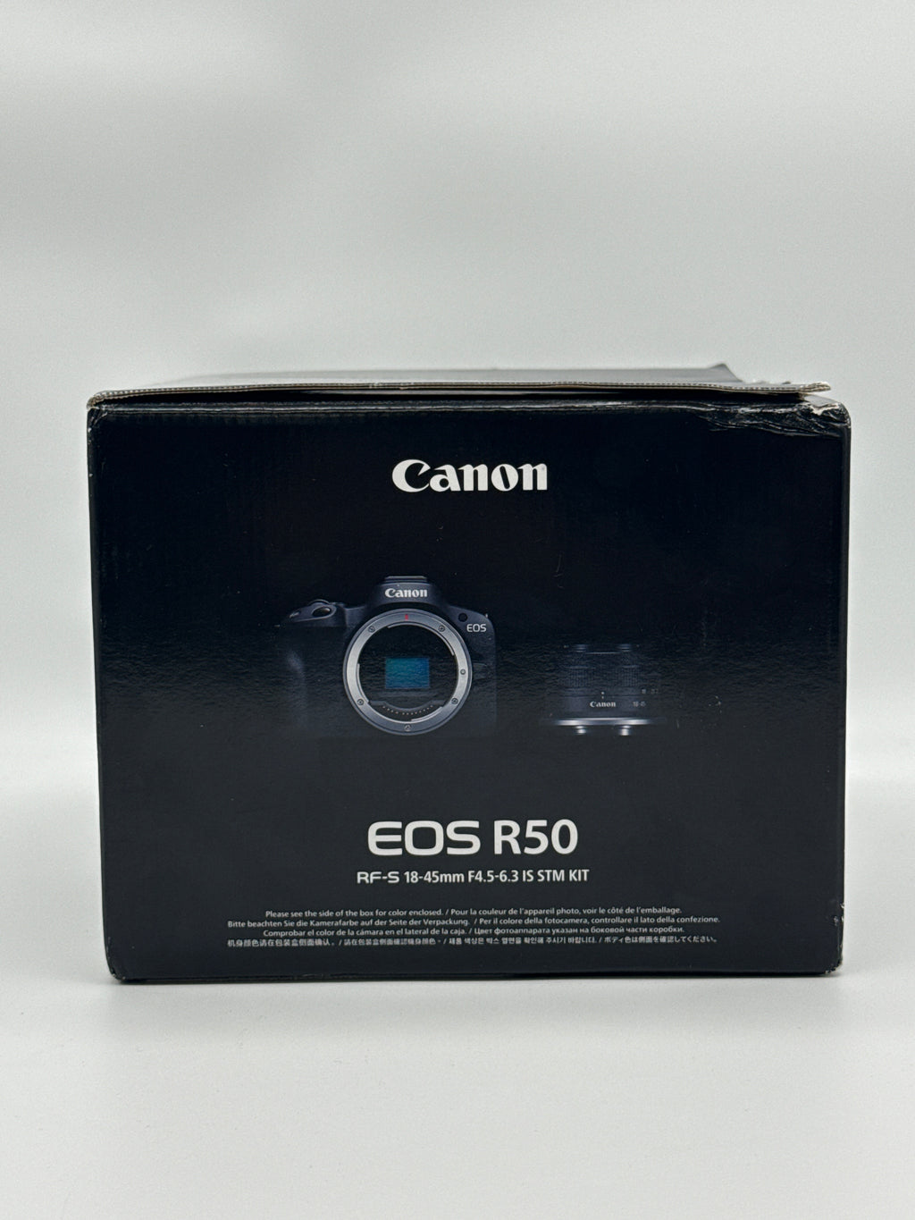 Canon EOS R50 24MP Mirrorless w/ RF-S 18-45mm Lens Black - New