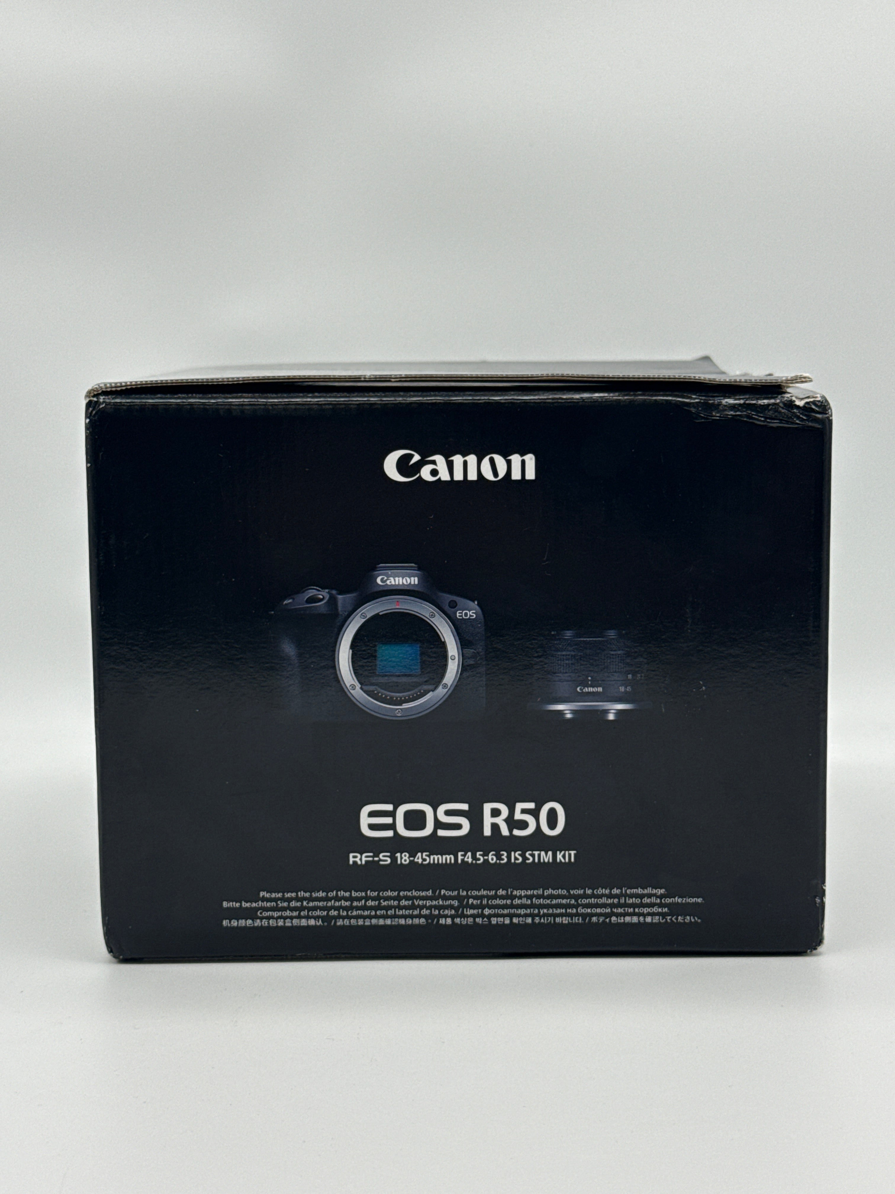 Canon EOS R50 24MP Mirrorless w/ RF-S 18-45mm Lens Black - New
