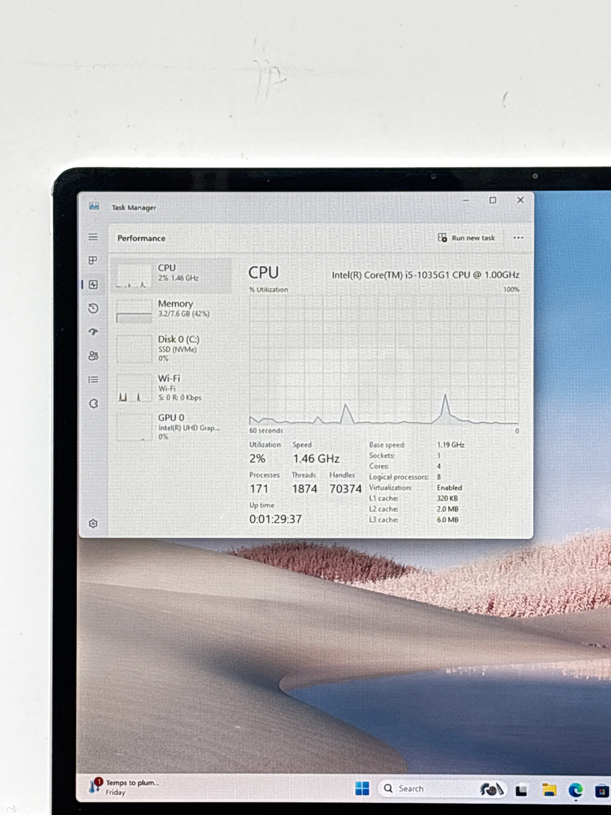 Microsoft Surface Laptop Go 1943 i5-1035G1 8GB RAM 128GB SSD - USED