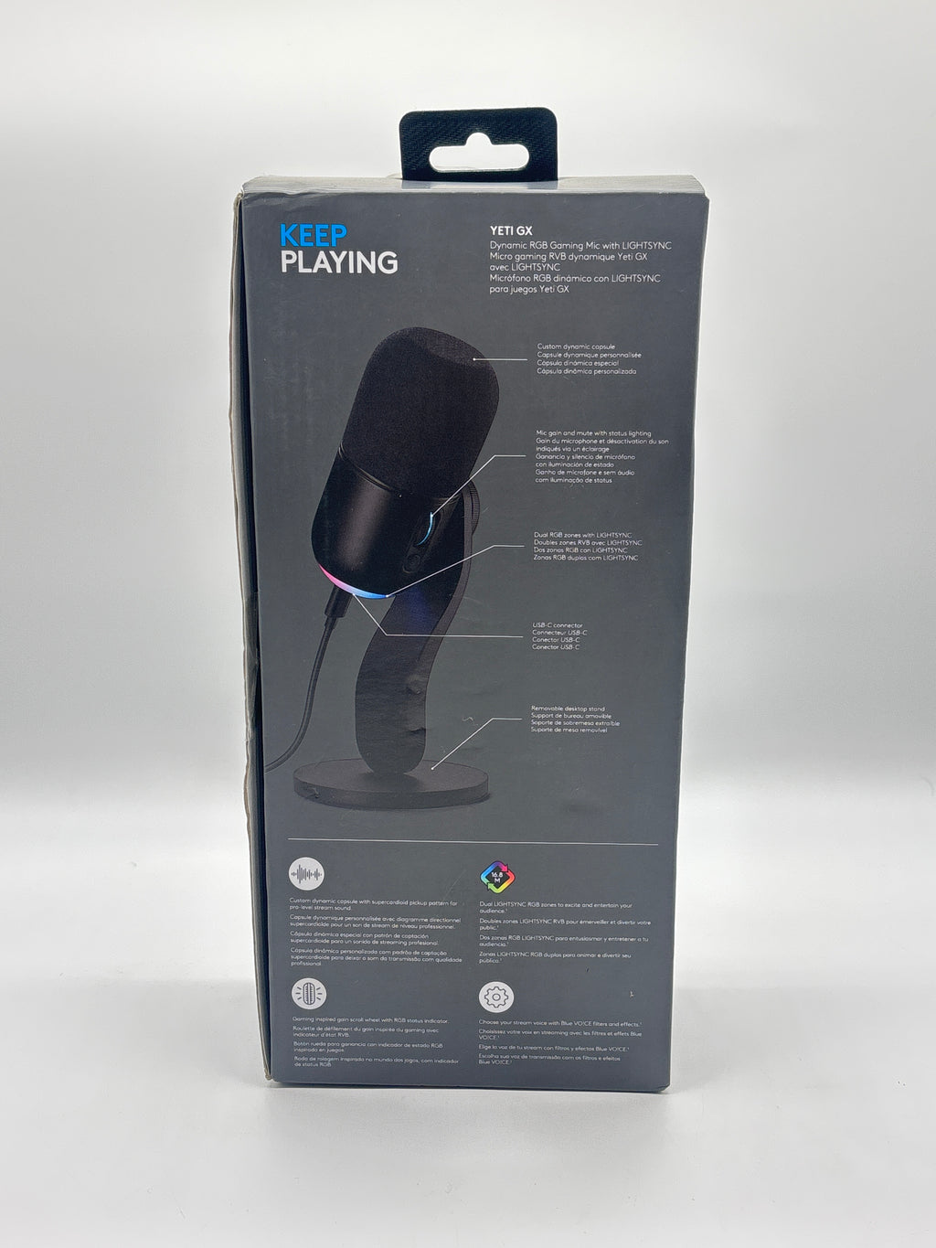 Logitech Yeti GX Wired Supercardioid Dynamic Gaming Microphone with LIGHTSYNC