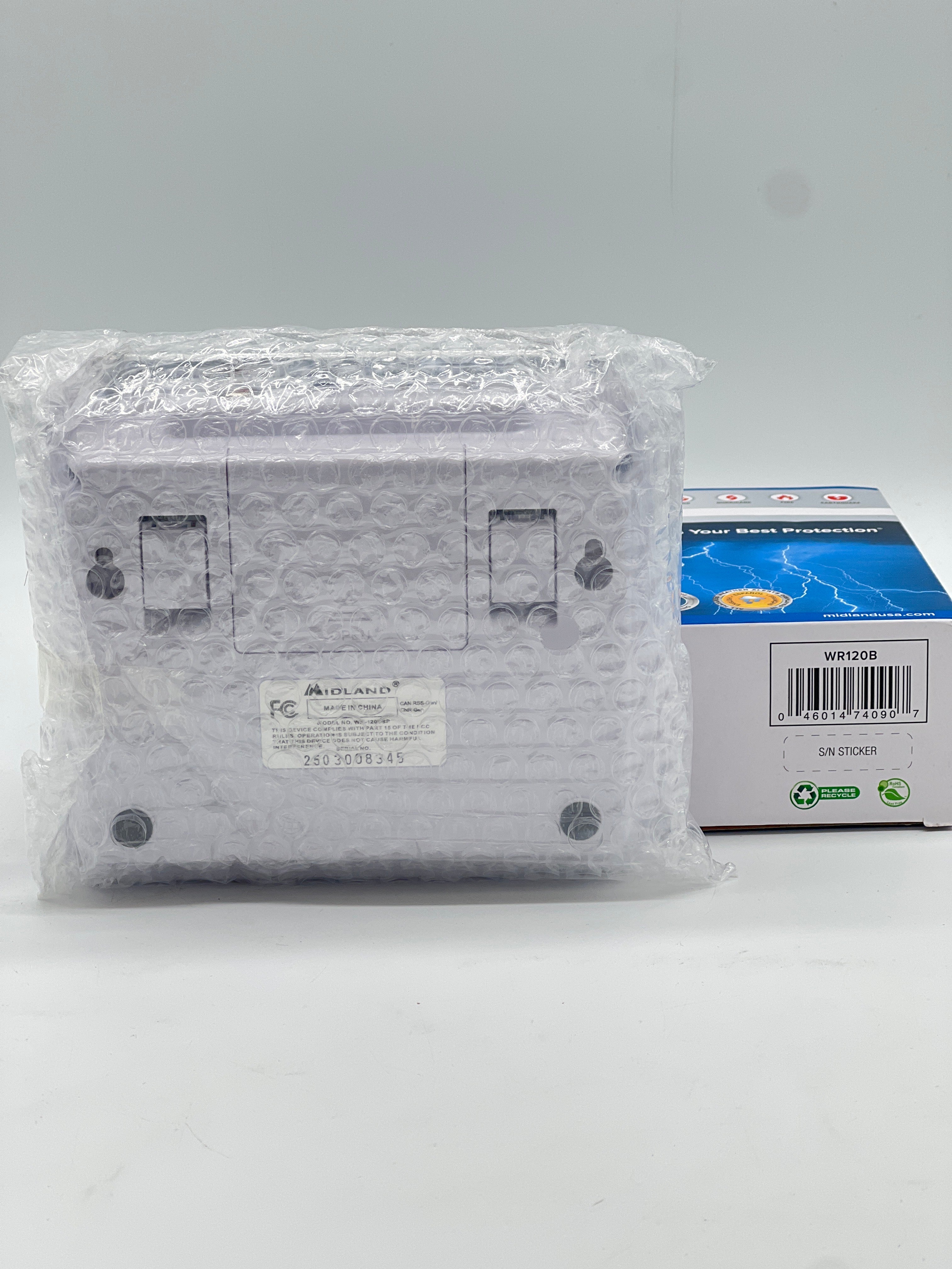 Midland WR120B Weather Alert Radio 2.5 in Digital Display White Open Box