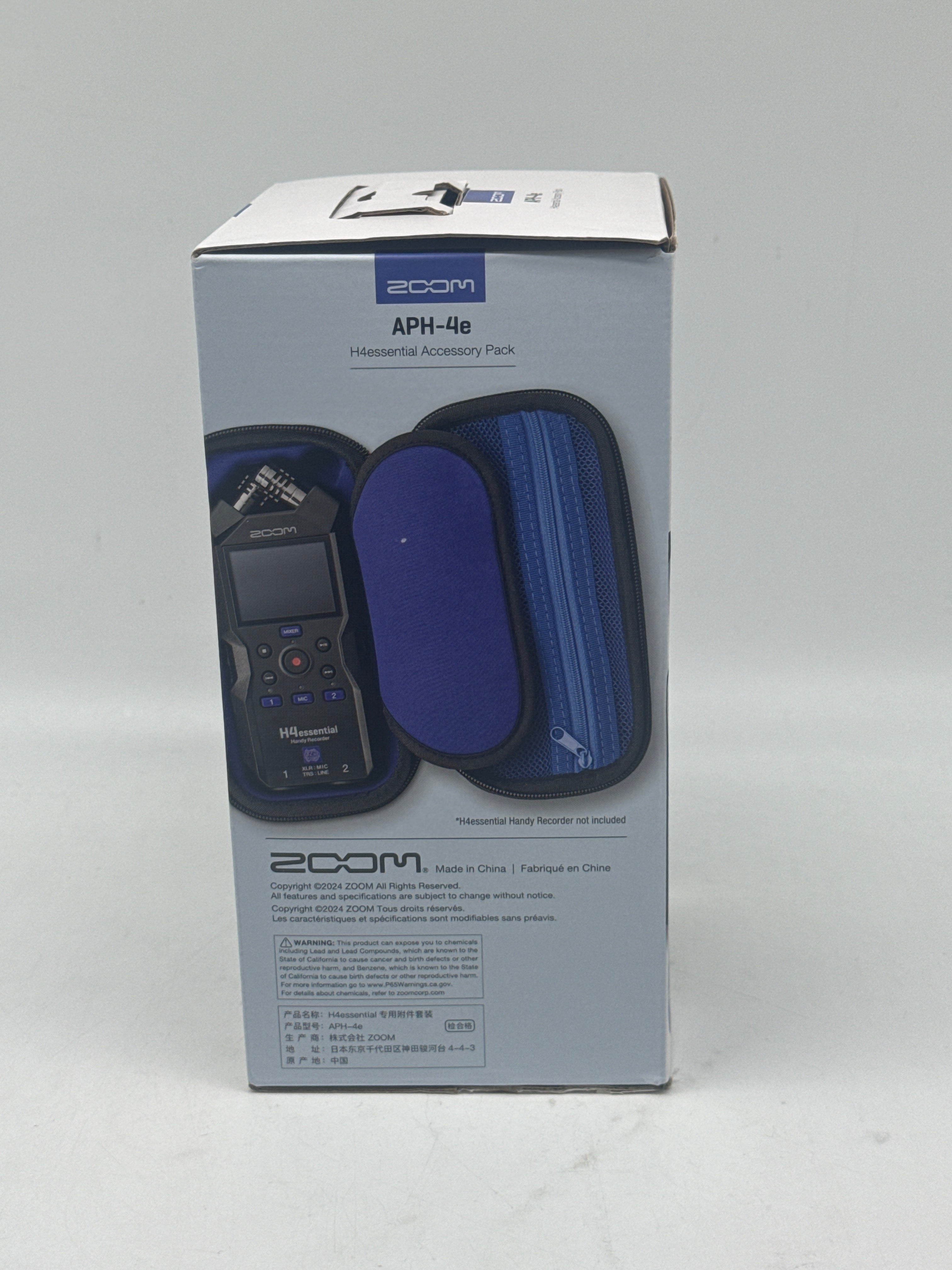 Zoom H4essential Handy Recorder New In Box Black W/Accessory pack APH-4e