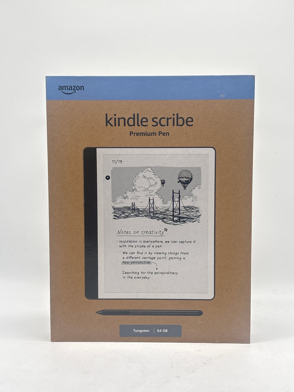 Amazon Kindle Scribe 64GB Wi-Fi Tungsten w/ Premium Pen - New