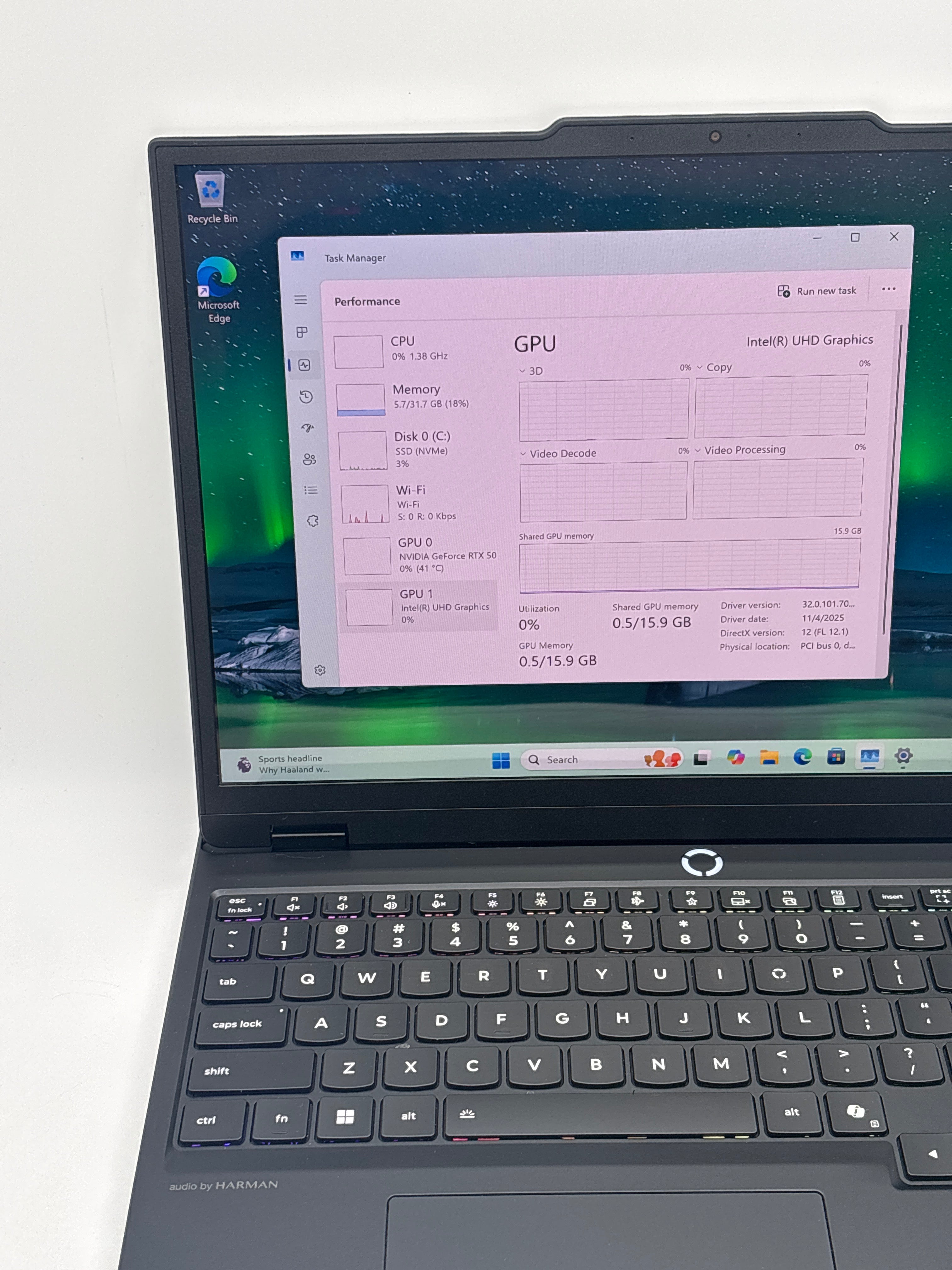 Lenovo Legion 5 15IRX10 i9-14900HX 32 GB RAM 1 TB SSD RTX 5070