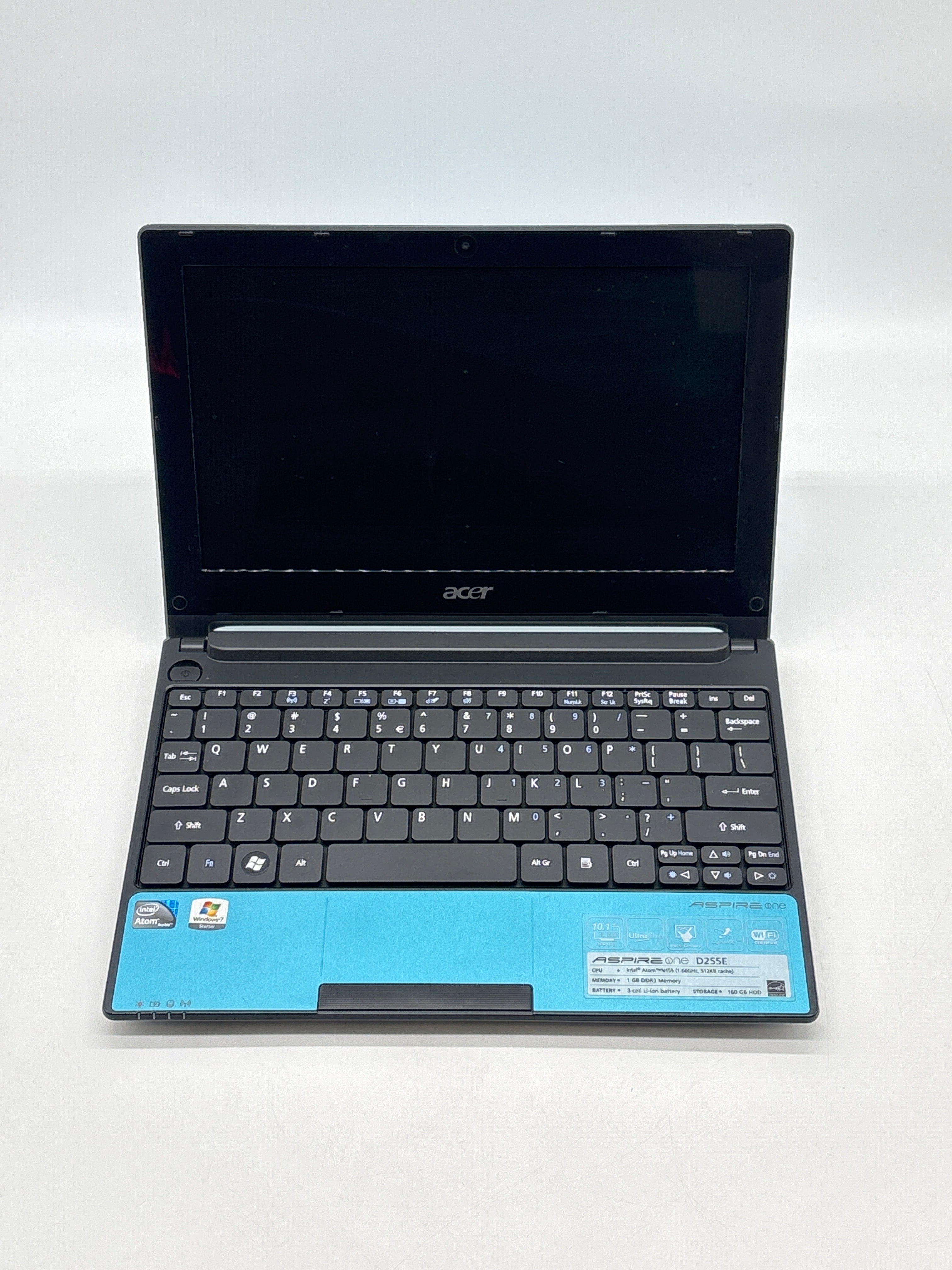 Acer Aspire One Intel Atom 1.60 GHz 1 GB RAM Blue For Parts (Read DESC)