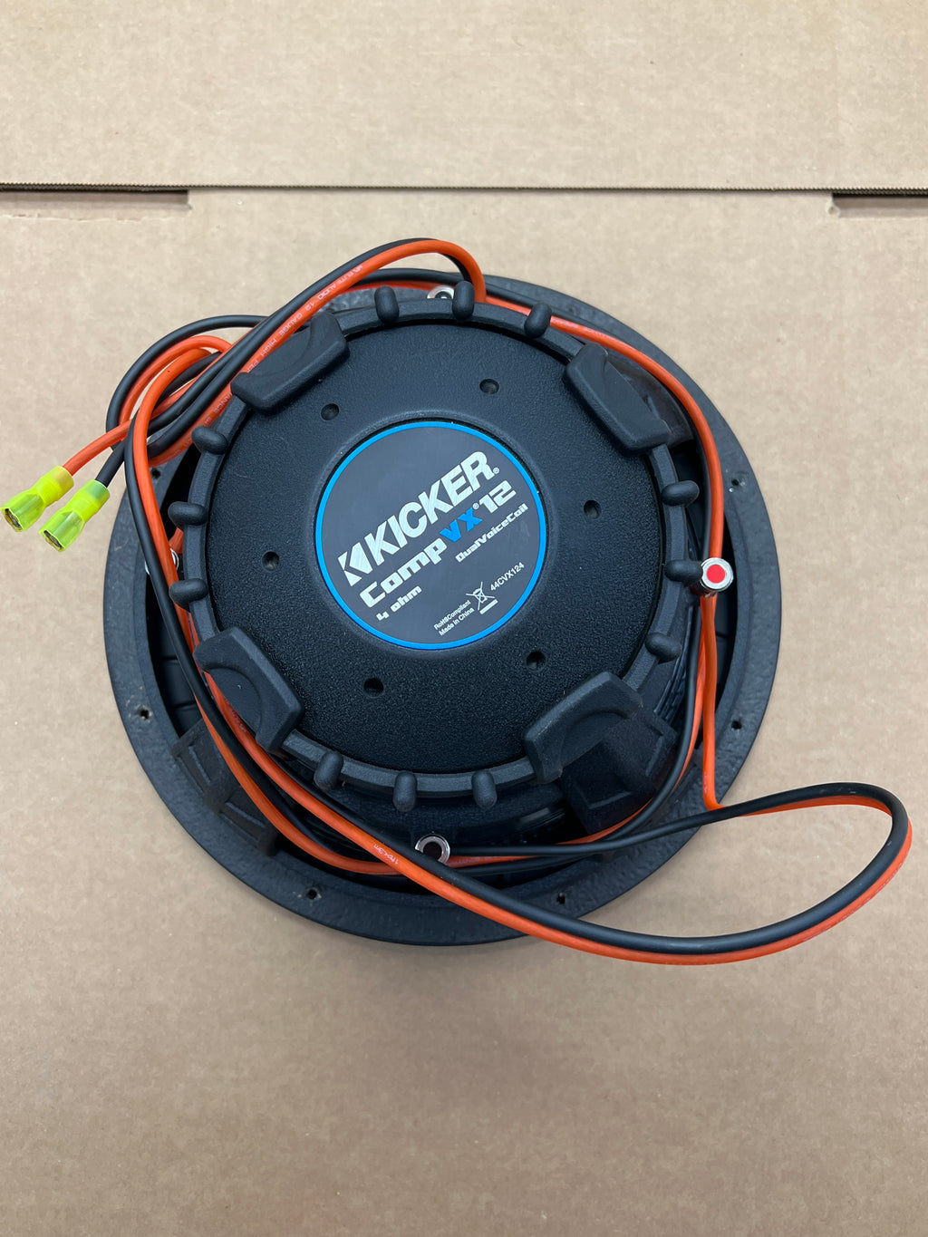 Pair of Kicker Car Audio CompVX Subwoofer Dual 4 Ohm 12" Sub - 44CVX124