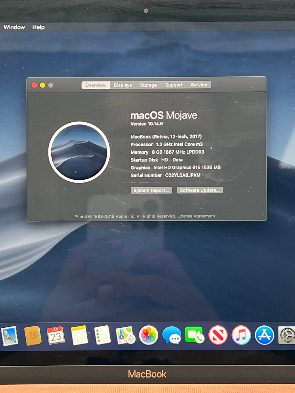 Apple MacBook 12" Retina A1534 2017 Intel Core m3 1.2 GHz 8GB RAM 256GB SSD