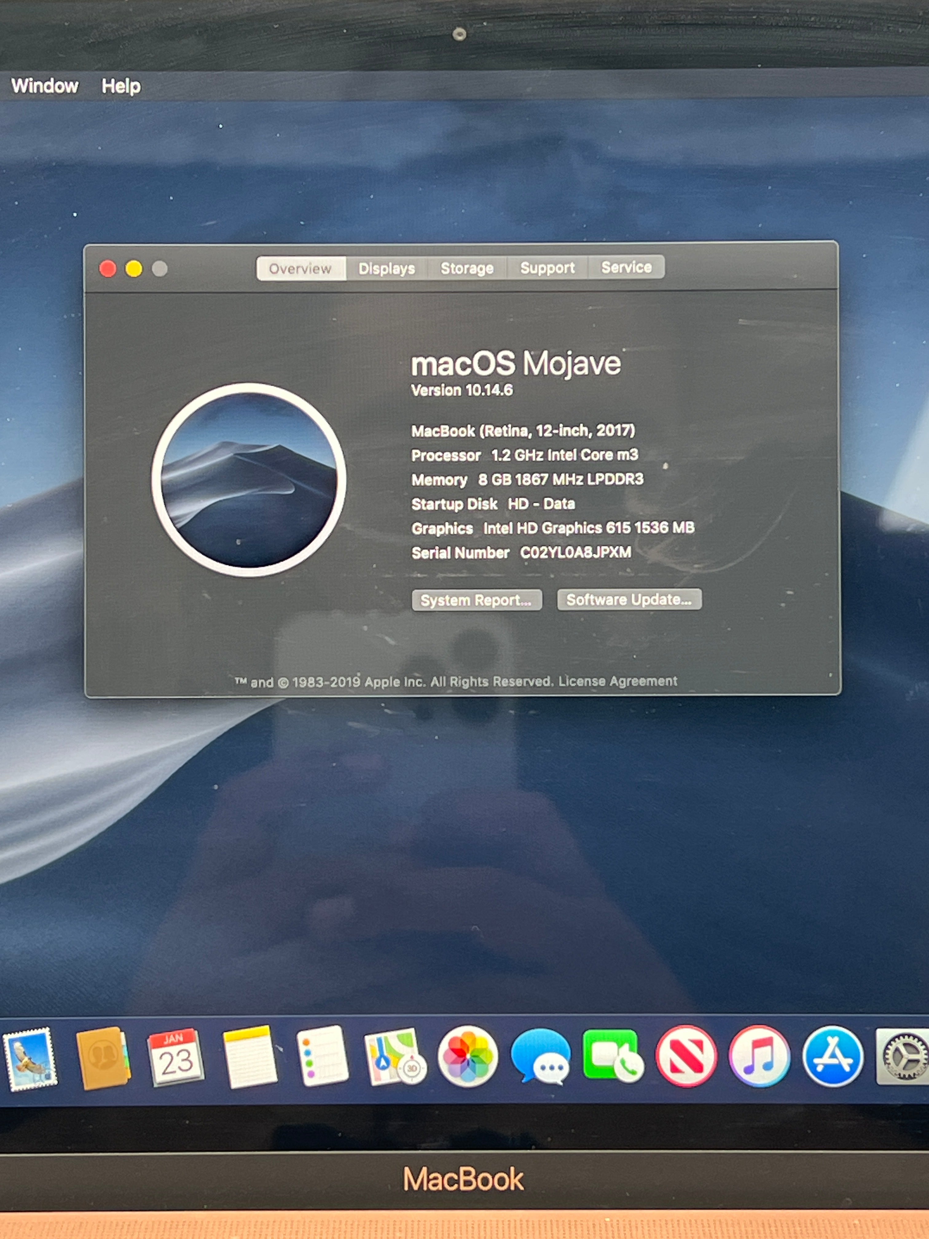 Apple MacBook 12" Retina A1534 2017 Intel Core m3 1.2 GHz 8GB RAM 256GB SSD
