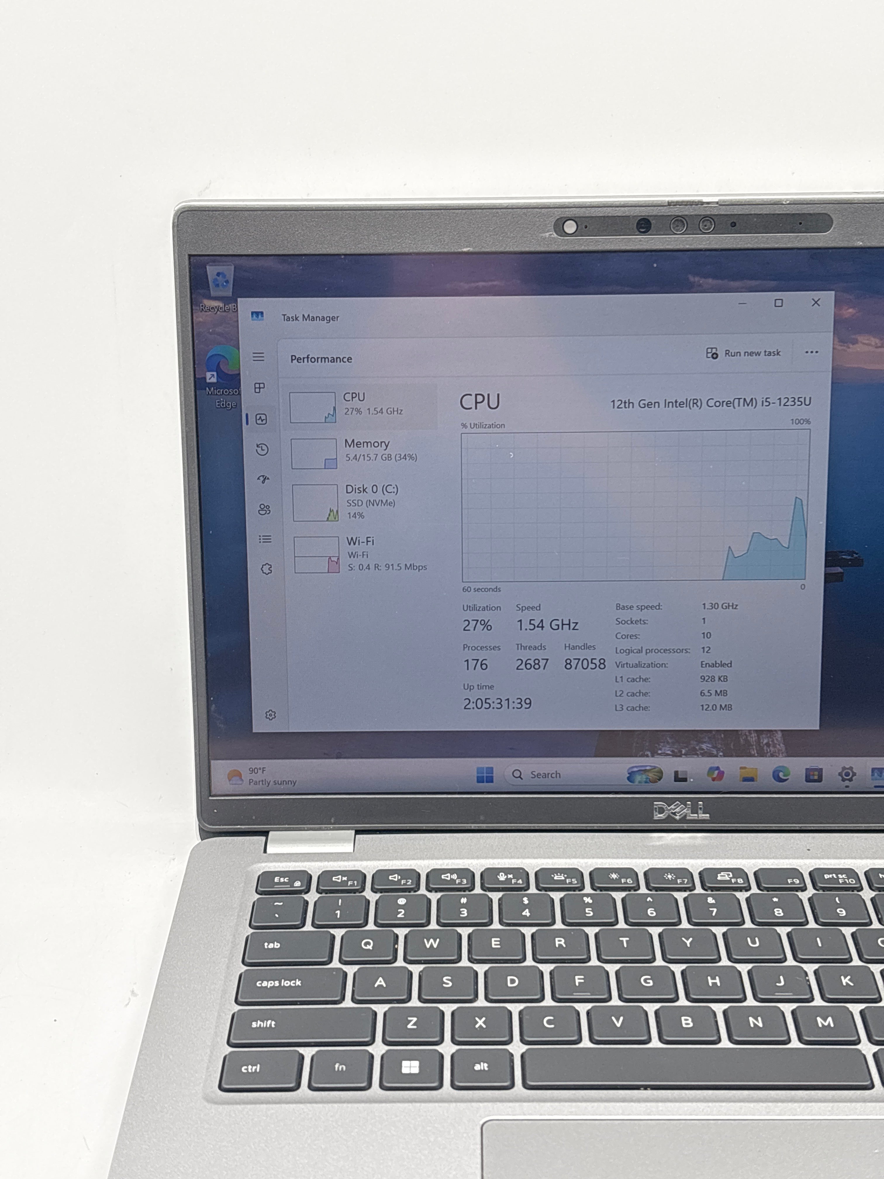 Dell Latitude 5430 14" Core i5-1235U 16GB RAM 256GB SSD Gray - For Parts