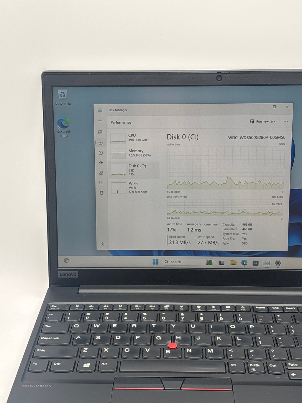 Lenovo E15 20RD005KUS i7-10510U 8GB RAM 512GB SSD