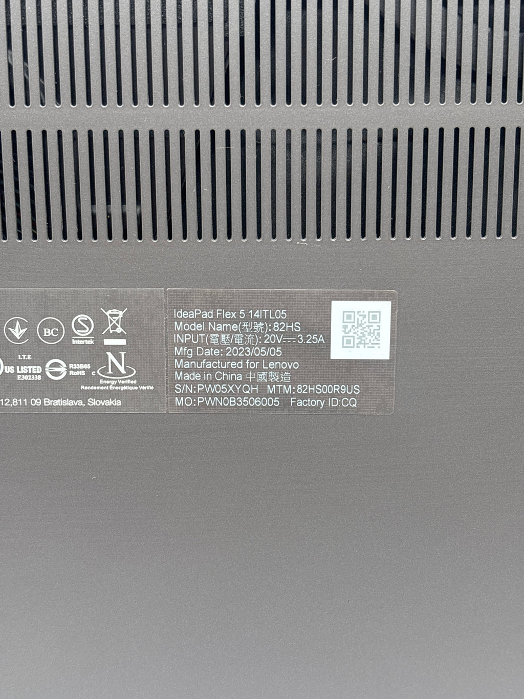 Lenovo Flex 5 14ITL05 i3-1115G4 4GB RAM 128GB SSD