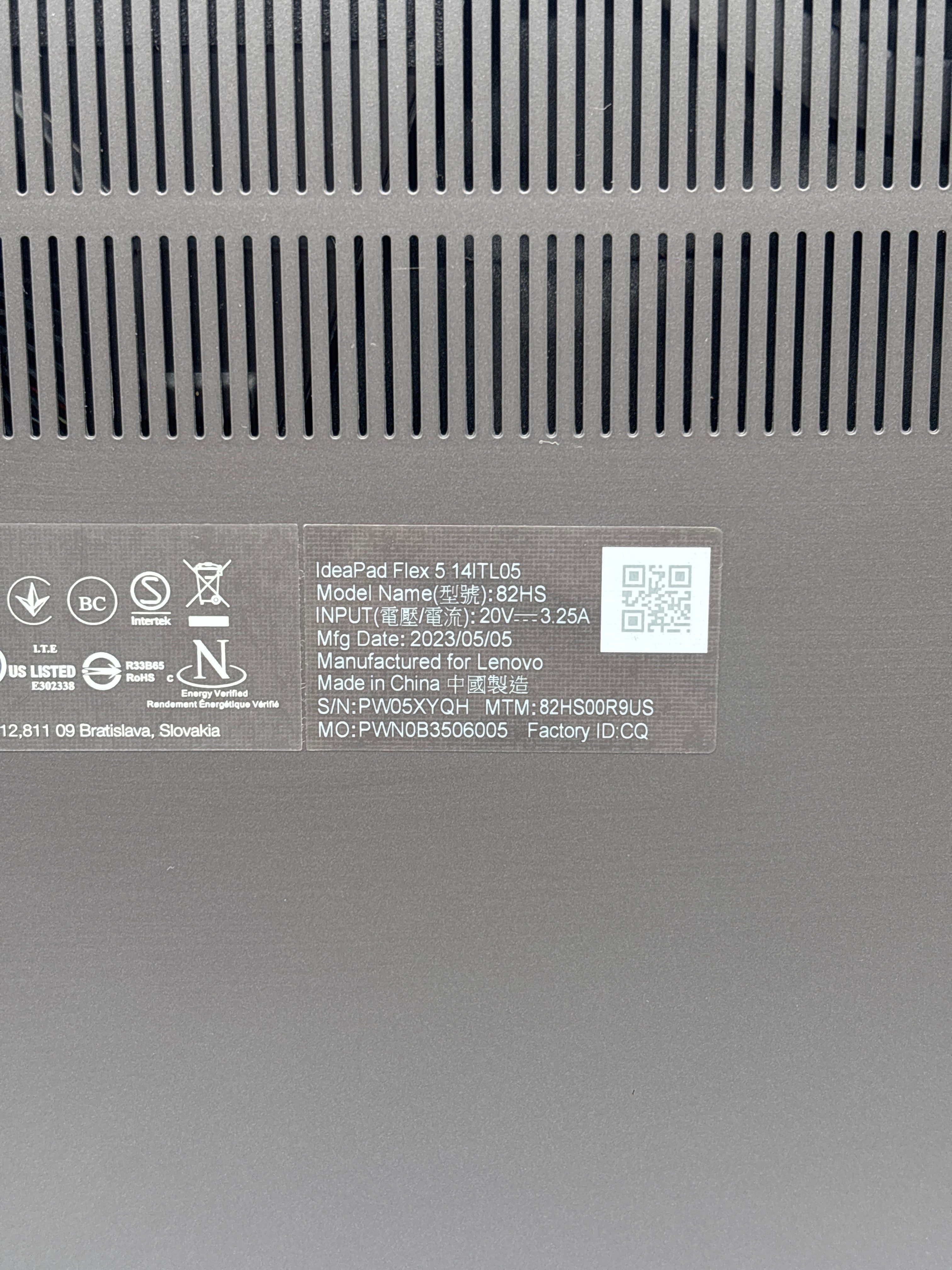 Lenovo Flex 5 14ITL05 i3-1115G4 4GB RAM 128GB SSD