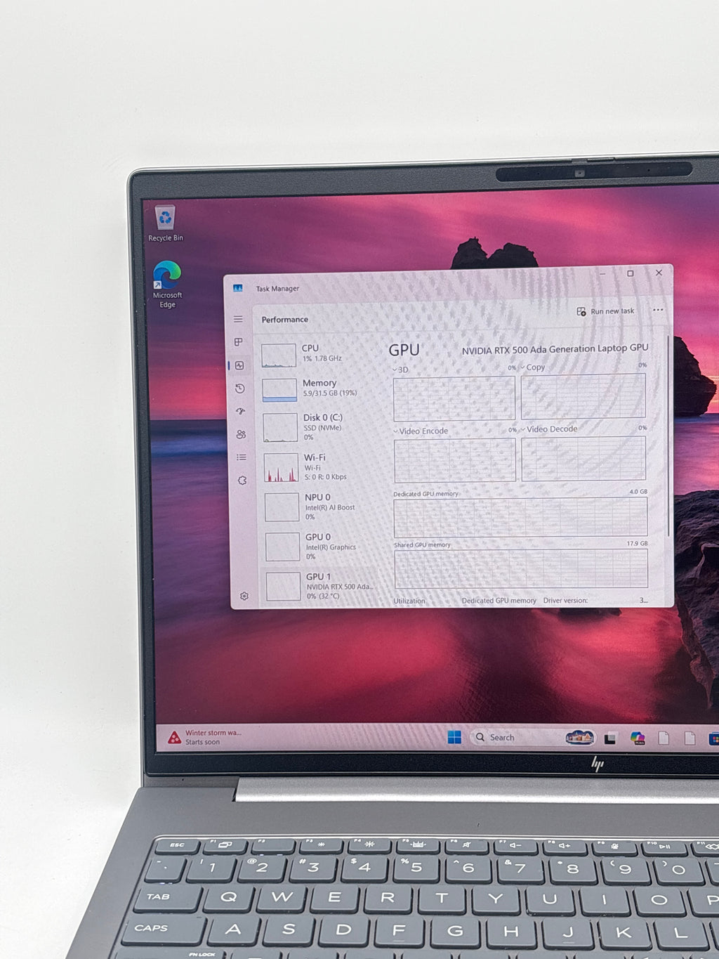 HP ZBook Power G11 Ultra 7 155H 32GB RAM 512GB SSD RTX 500 Ada